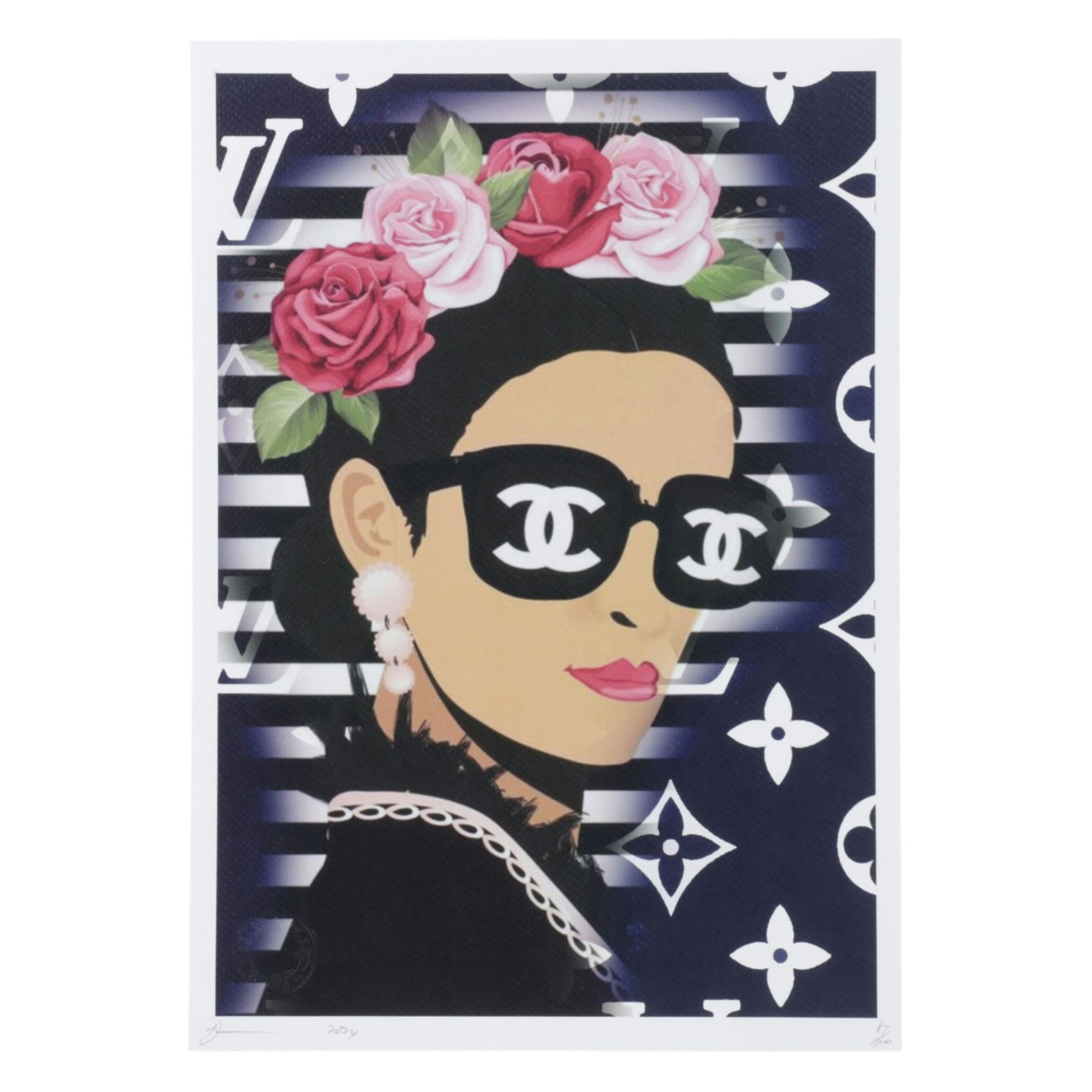 Death NYC Pop Art Homage to Louis Vuitton x Chanel, 2024