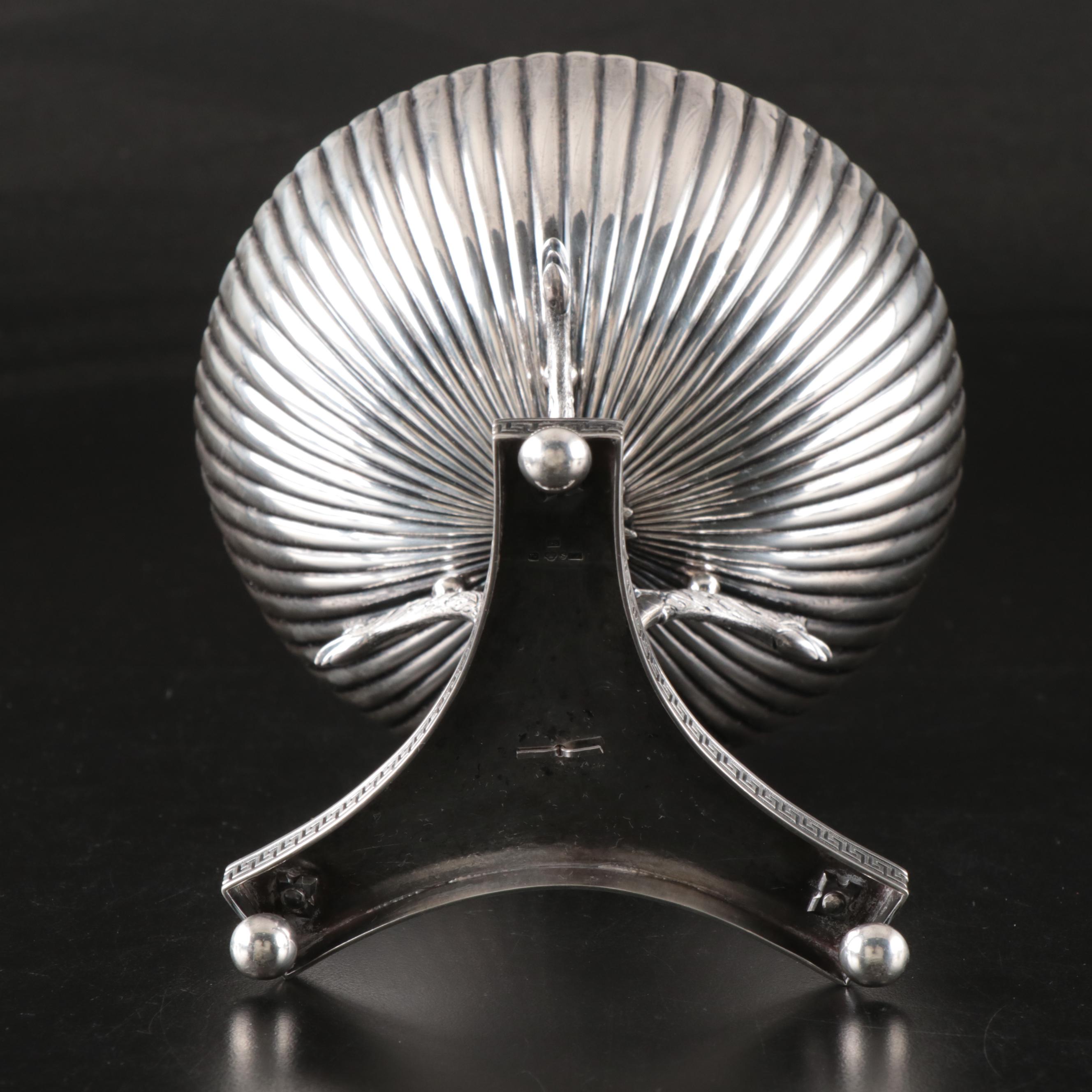 Empire Style Silver Finish Pedestal Bowl with More Table Accessories