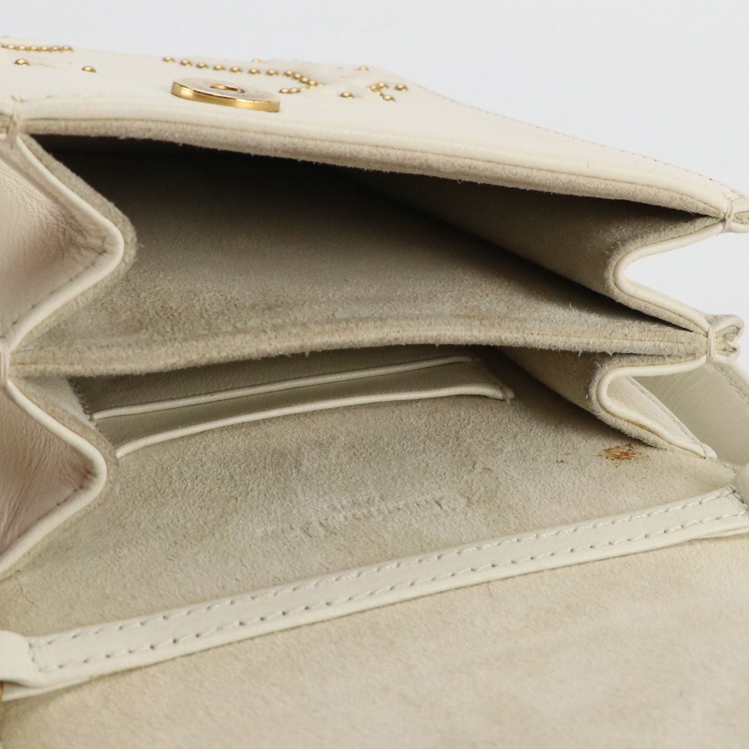 Christian Dior Diorama Vertical Clutch on Chain in Studded Leather