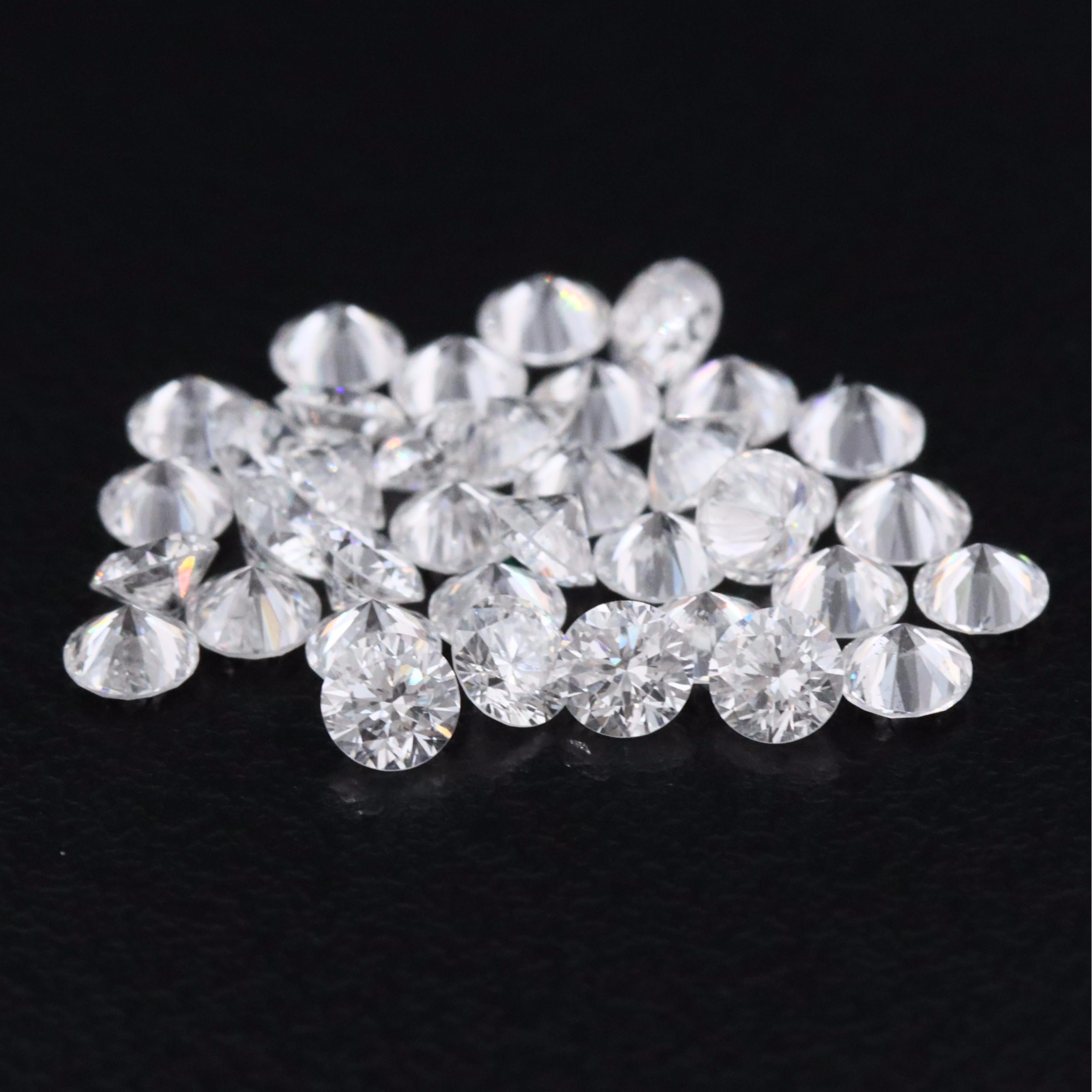 Loose 2.76 CTW Lab Grown Diamond Melee Lot