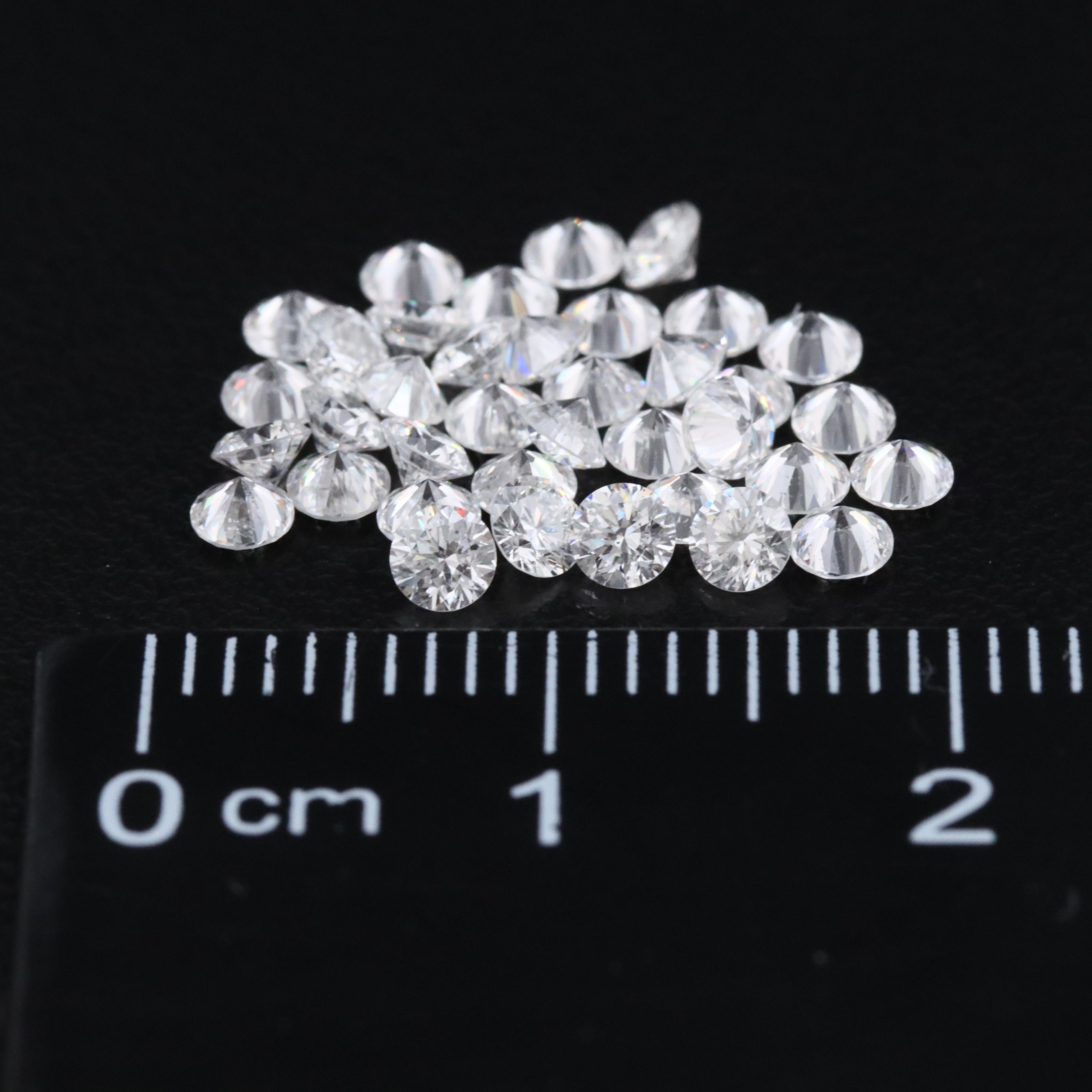 Loose 2.76 CTW Lab Grown Diamond Melee Lot