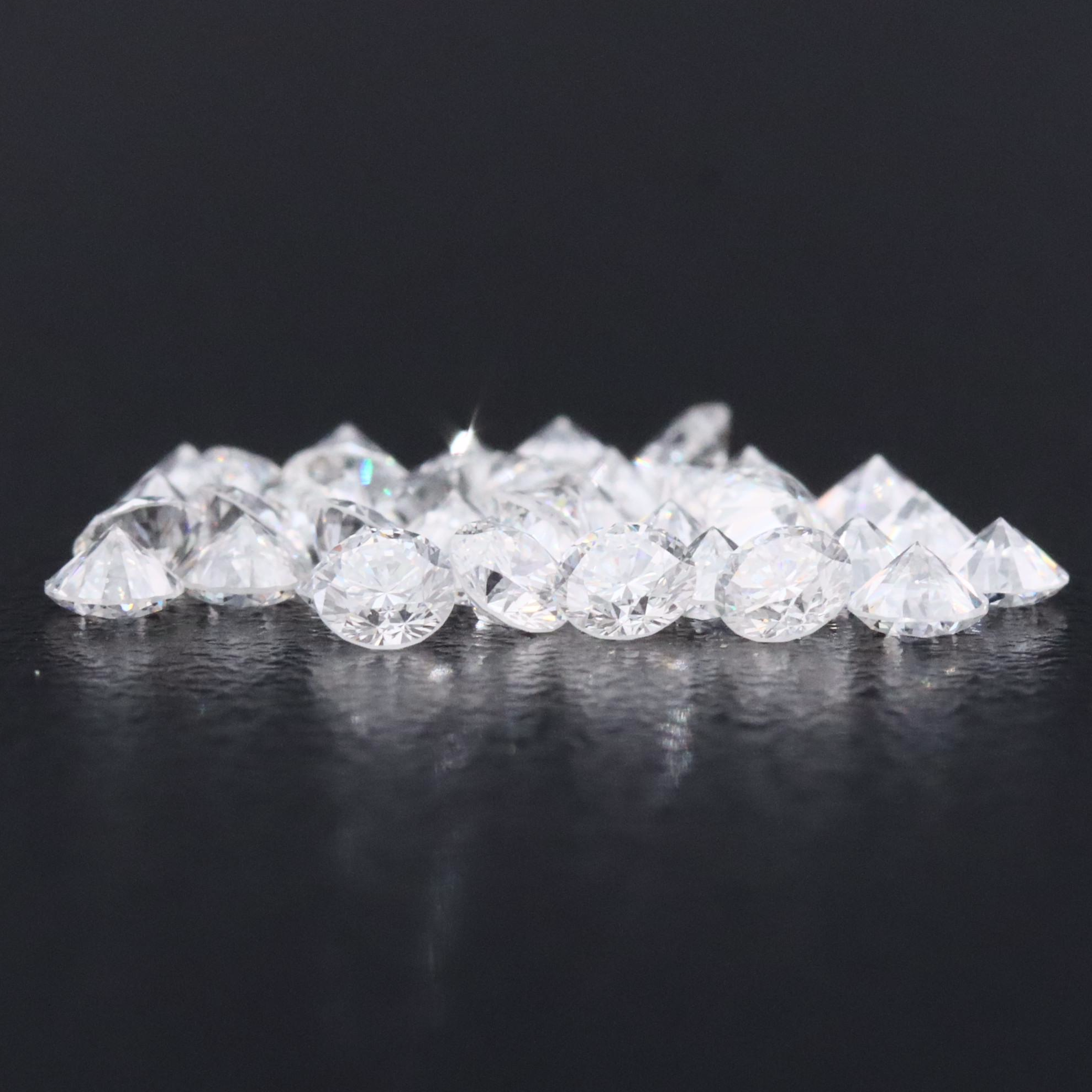 Loose 2.76 CTW Lab Grown Diamond Melee Lot