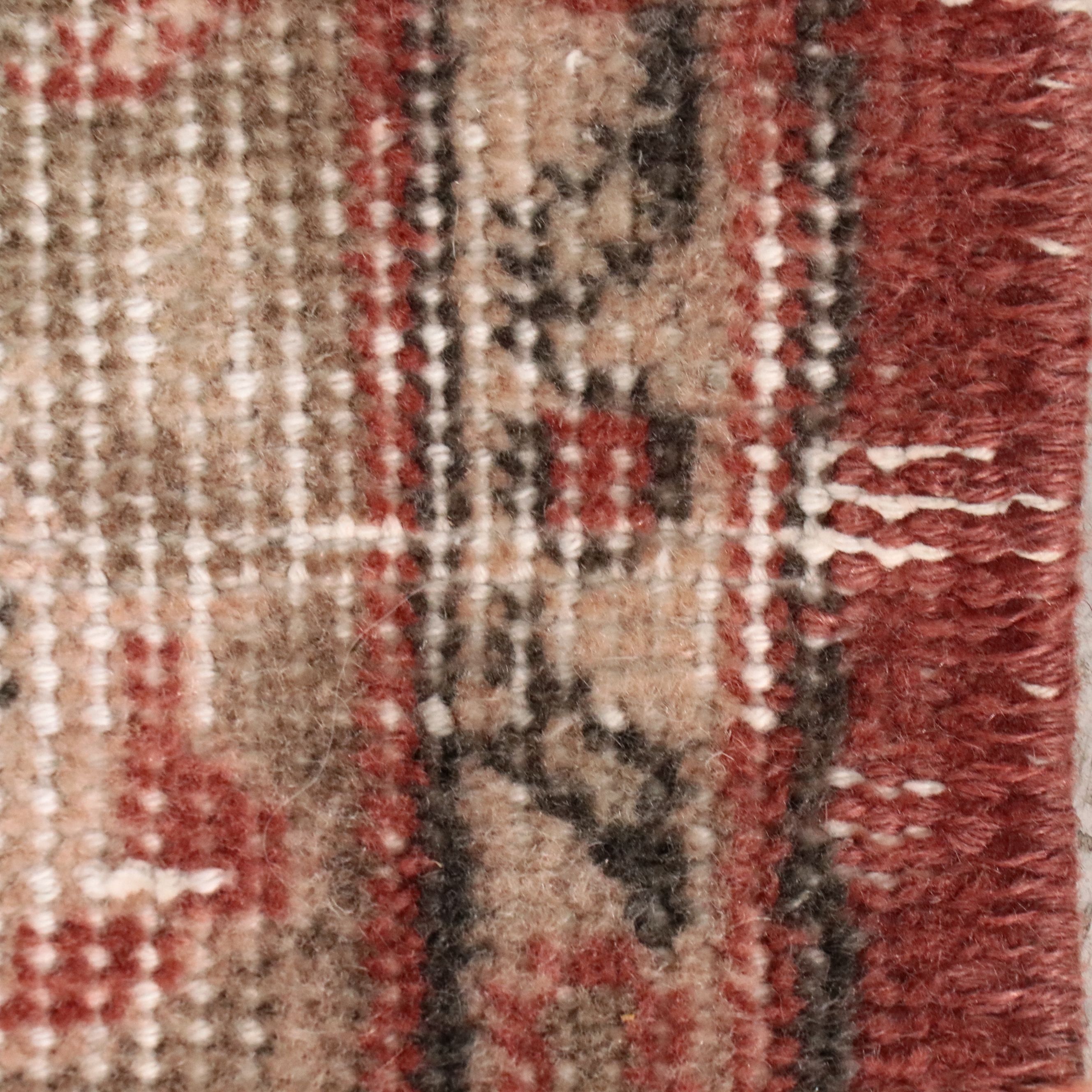 4'4 x 7'4 Hand-Knotted Turkish Oushak Area Rug