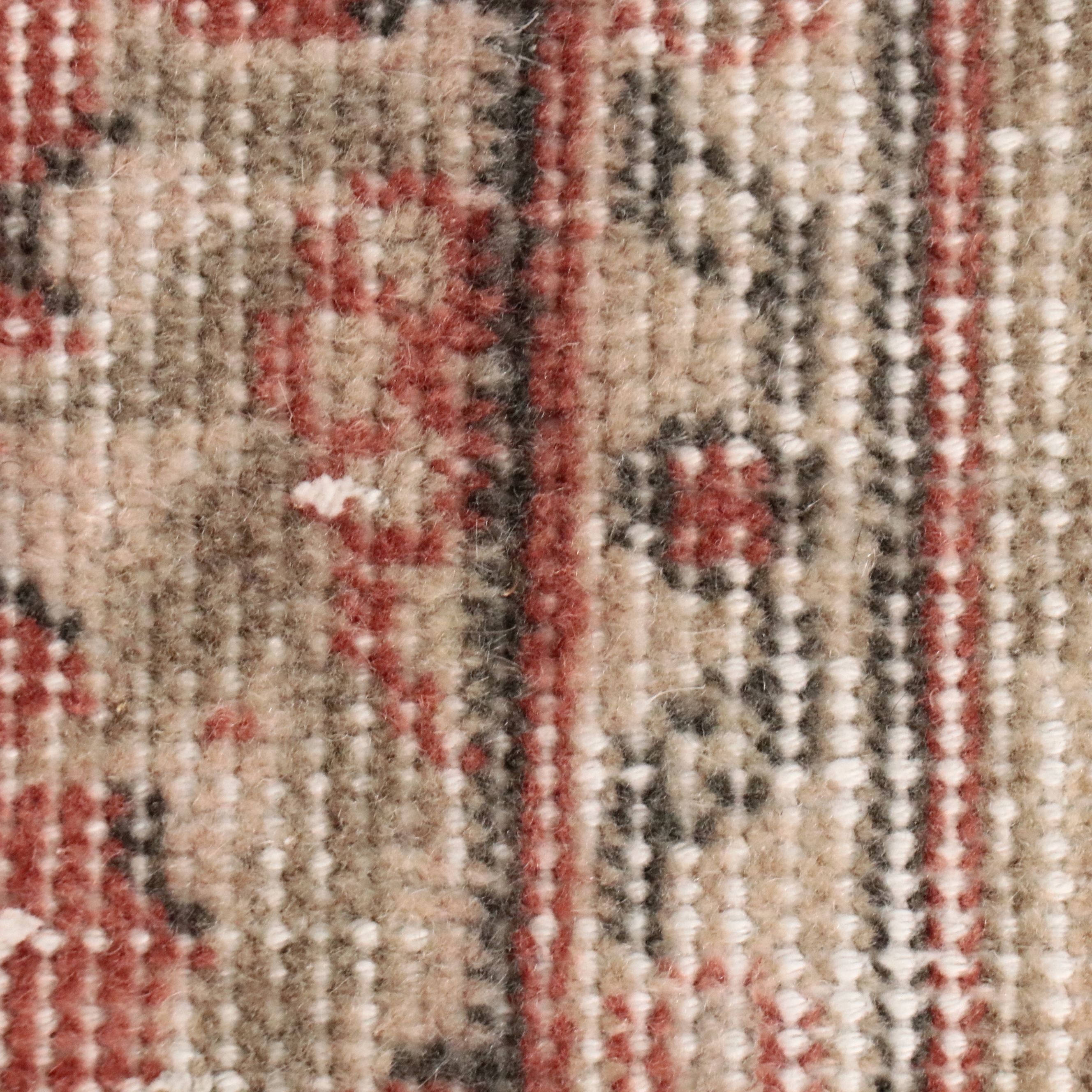 4'4 x 7'4 Hand-Knotted Turkish Oushak Area Rug