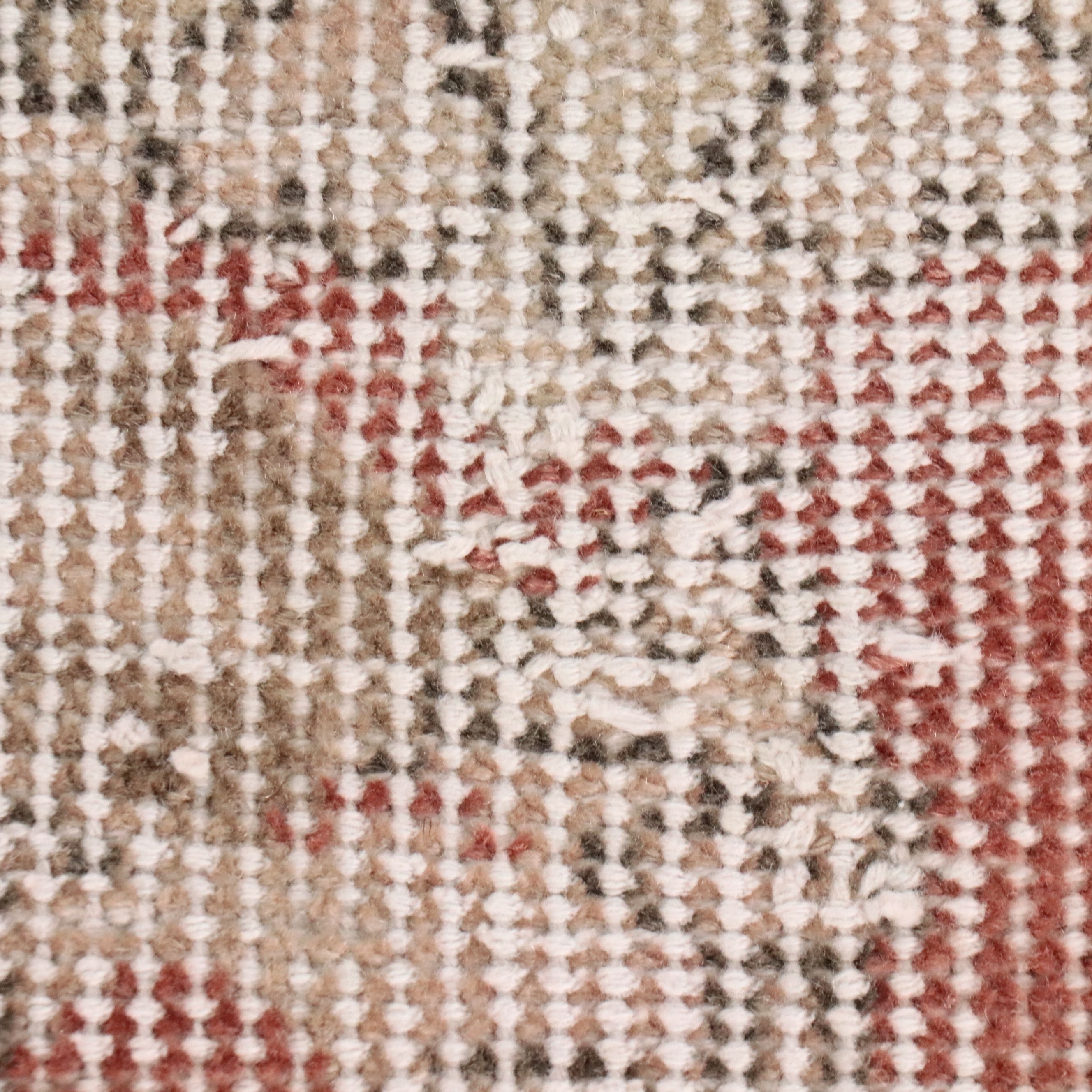 4'4 x 7'4 Hand-Knotted Turkish Oushak Area Rug