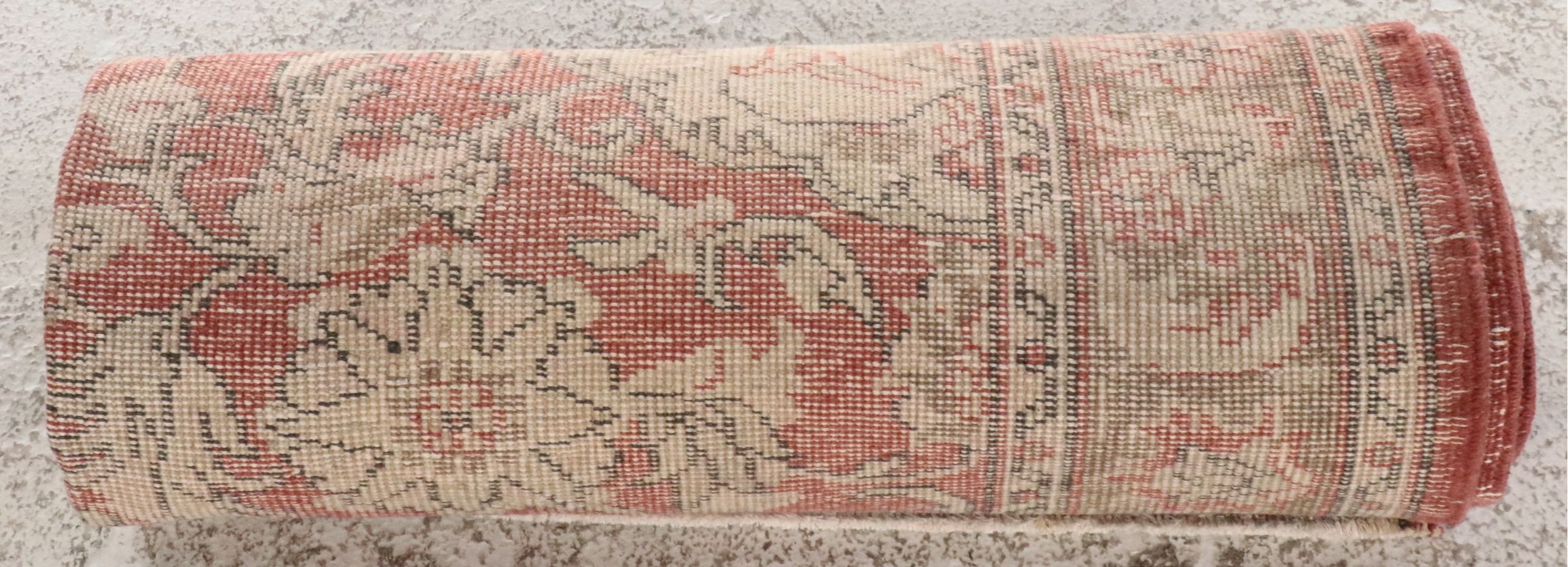4'4 x 7'4 Hand-Knotted Turkish Oushak Area Rug