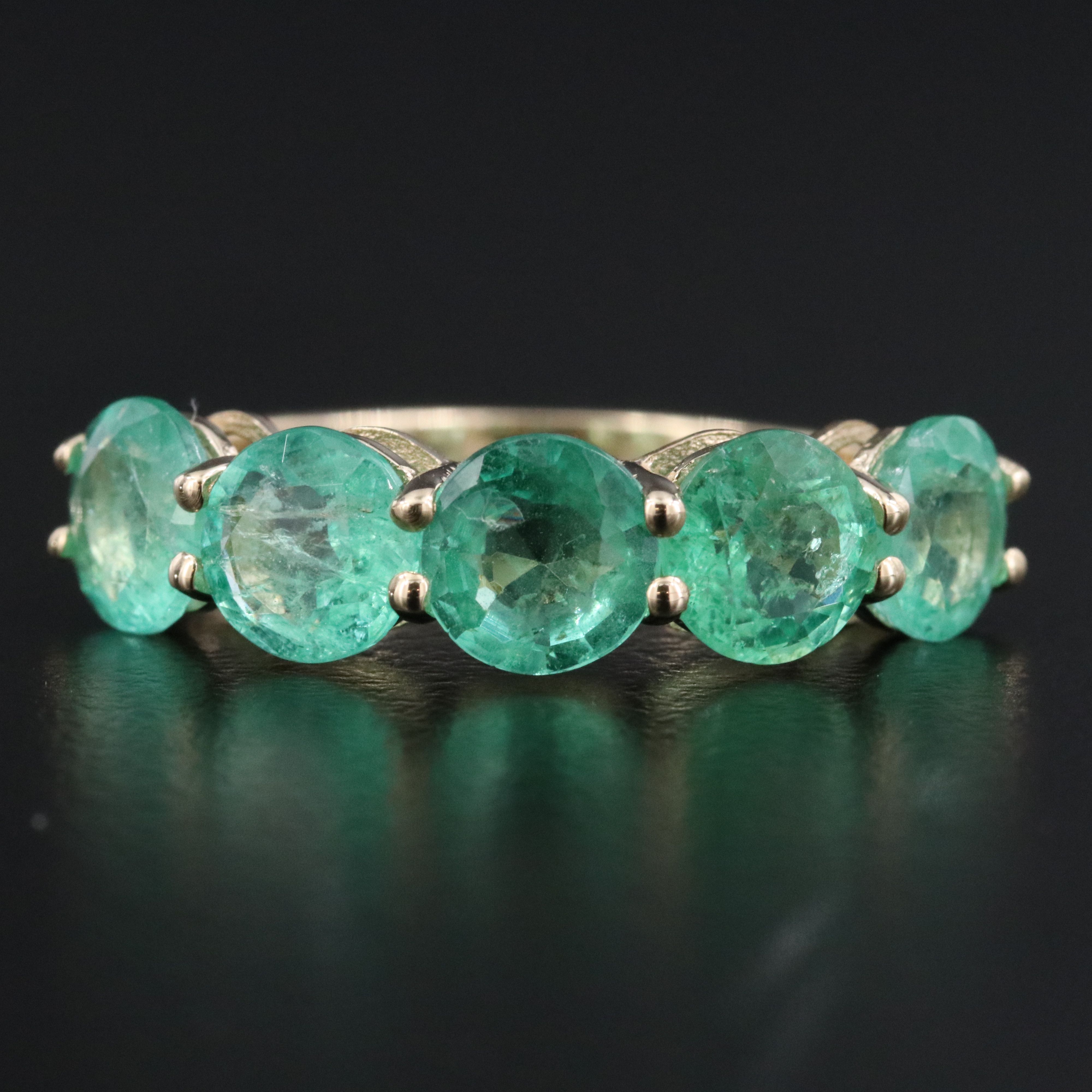 14K EmeraldRing with IGI Jewelry Report