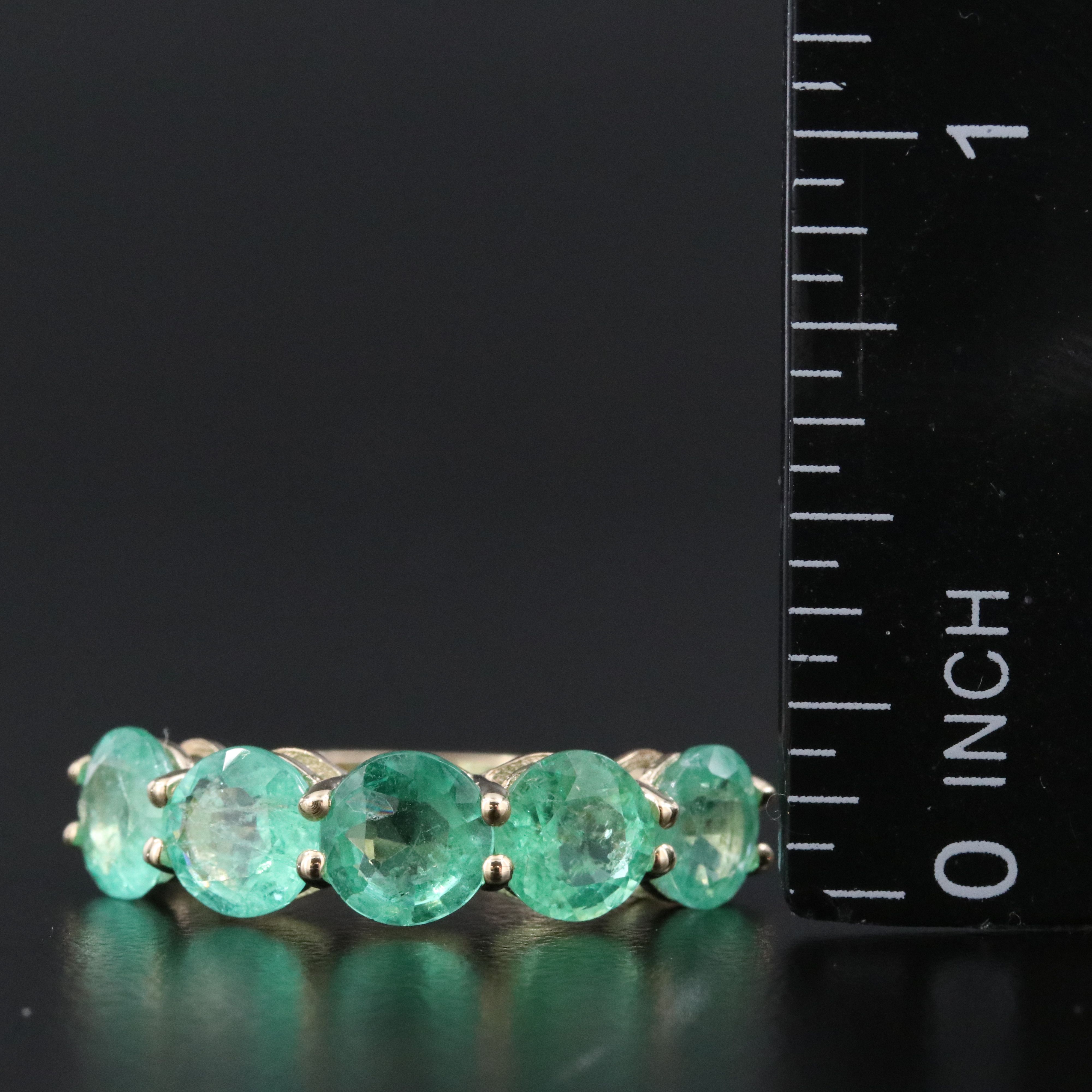 14K EmeraldRing with IGI Jewelry Report