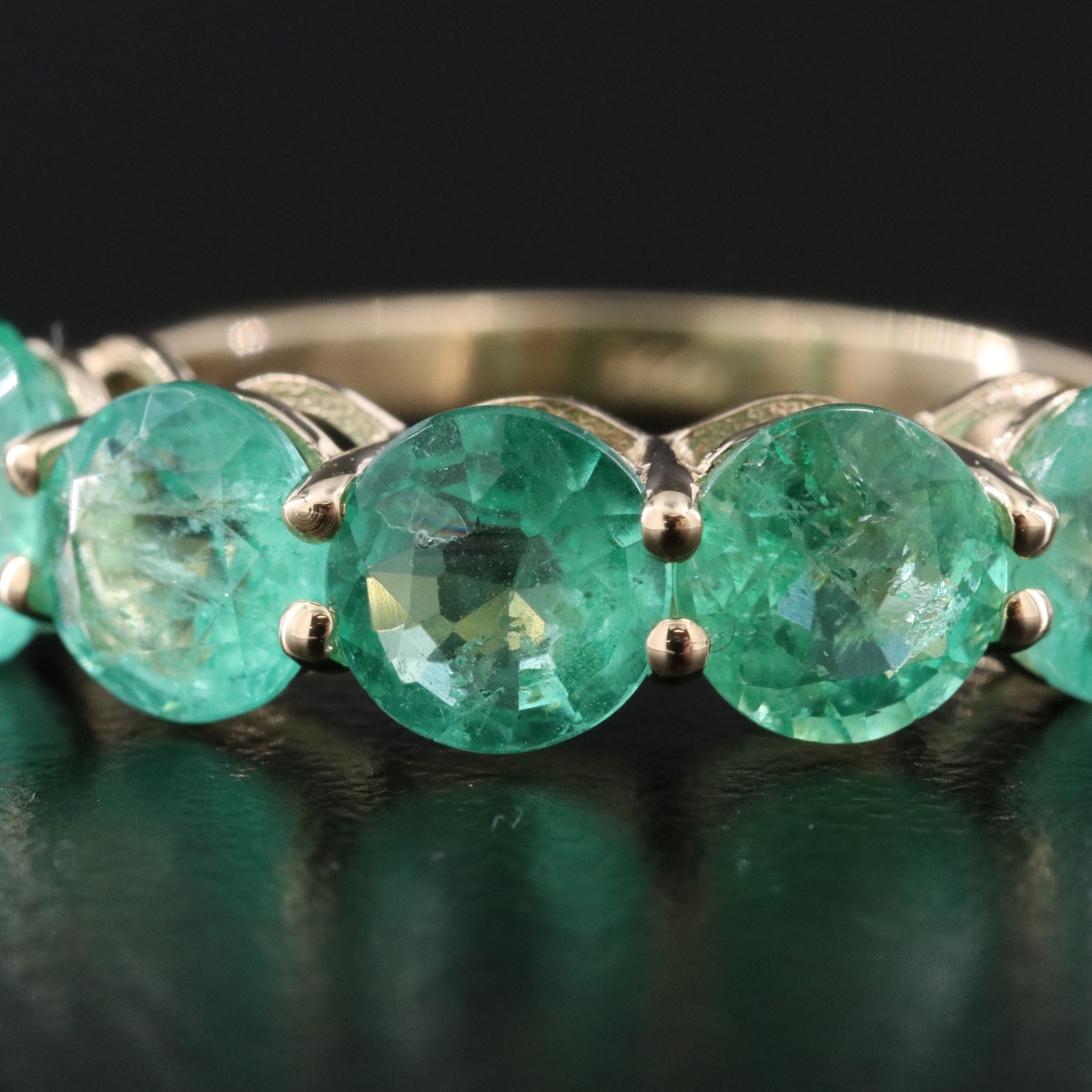 14K EmeraldRing with IGI Jewelry Report