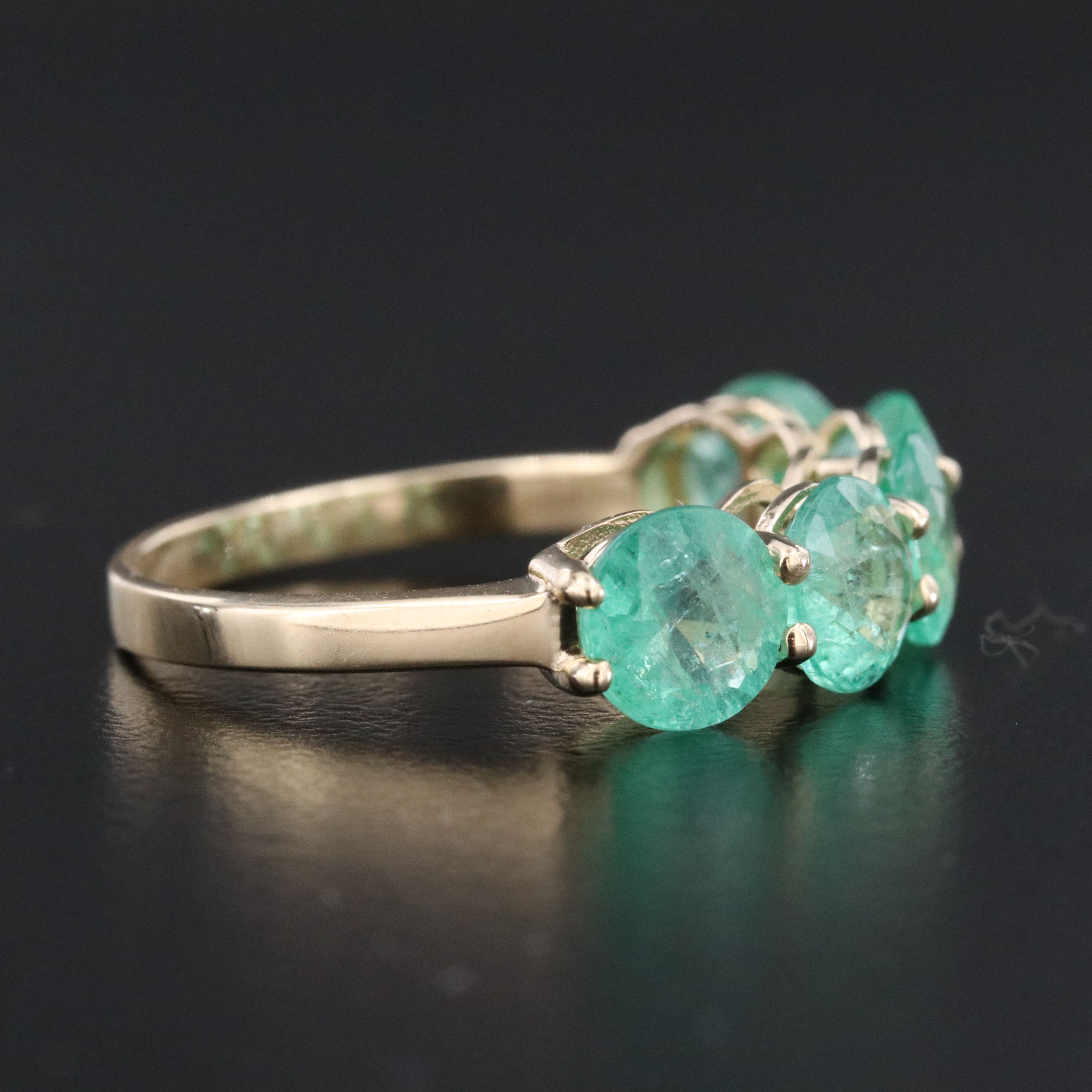 14K EmeraldRing with IGI Jewelry Report