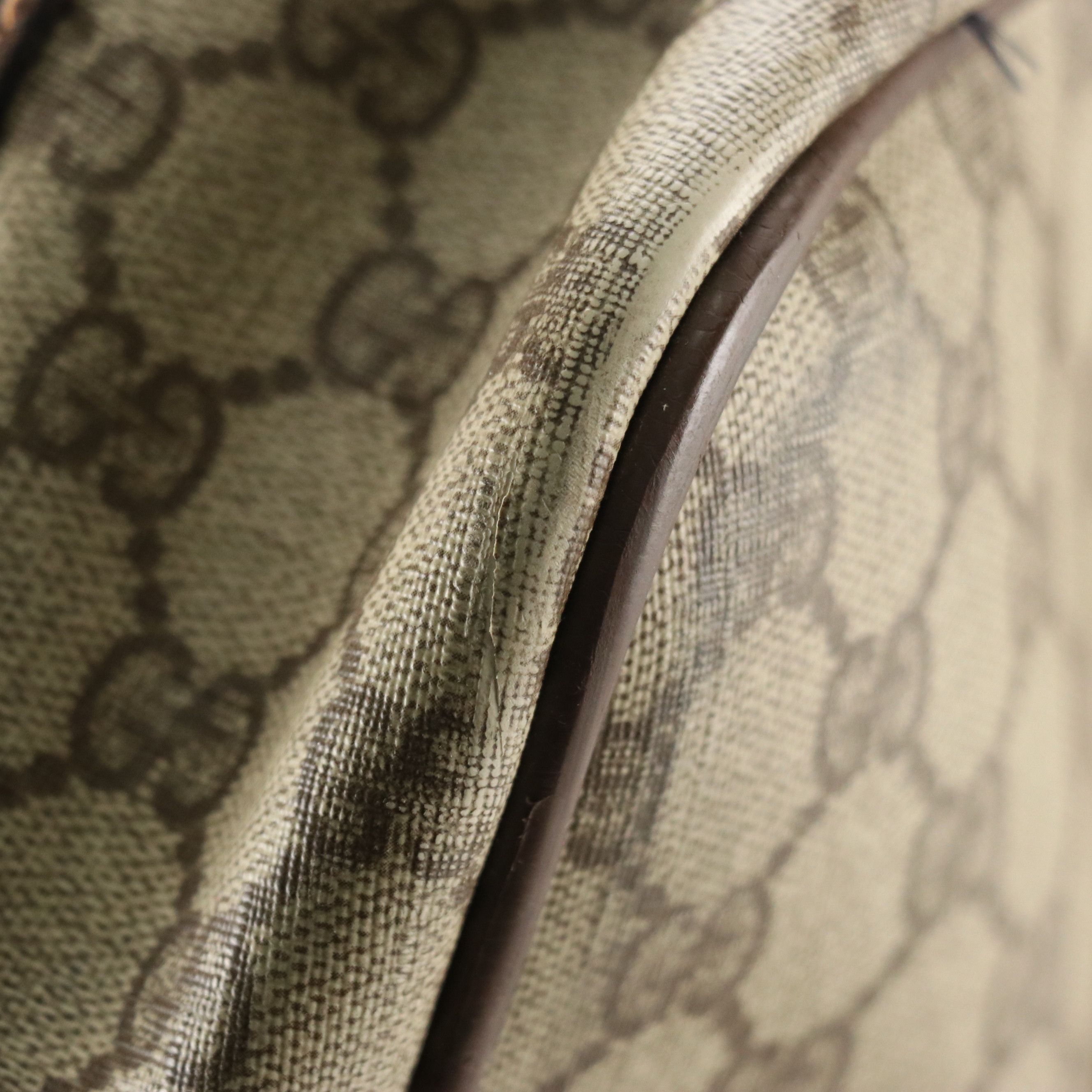 Gucci Web Stripe 60cm Soft Suitcase in GG Supreme Canvas and Leather