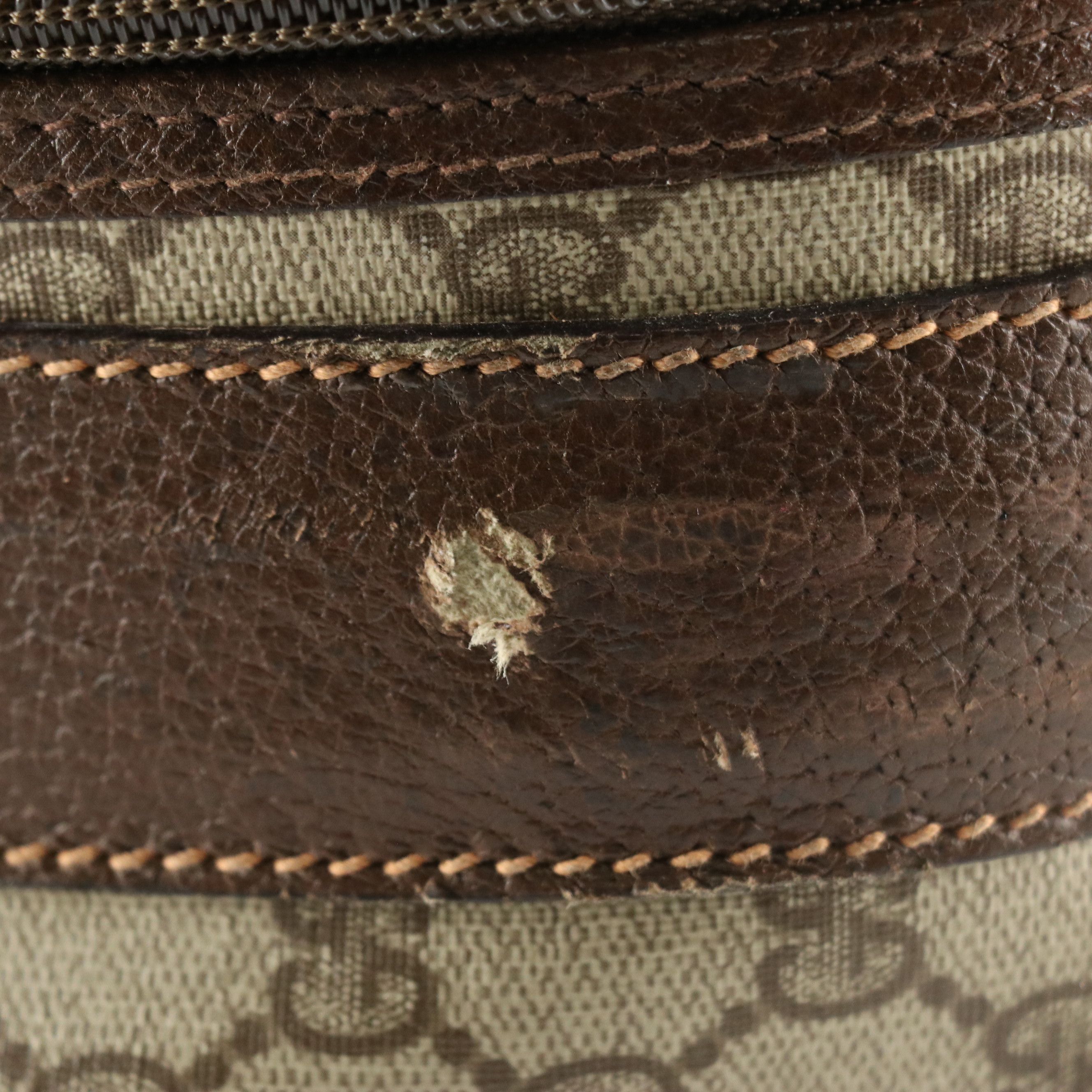 Gucci Web Stripe 60cm Soft Suitcase in GG Supreme Canvas and Leather