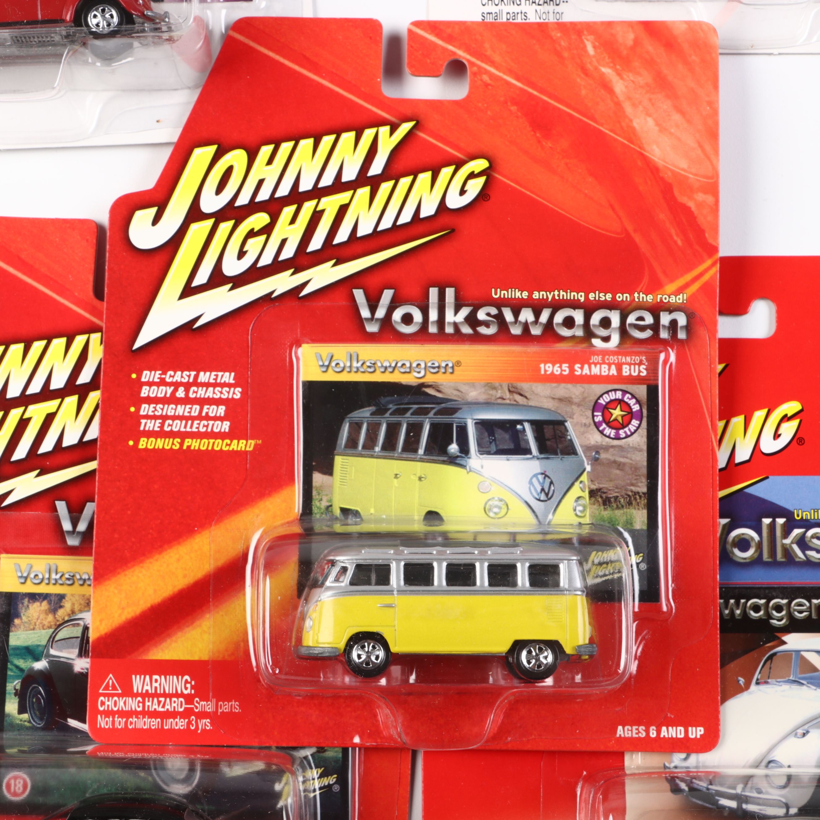 Johnny Lightning Volkswagen 1964 21 Window Samba Bus and Other Diecast Toy Cars