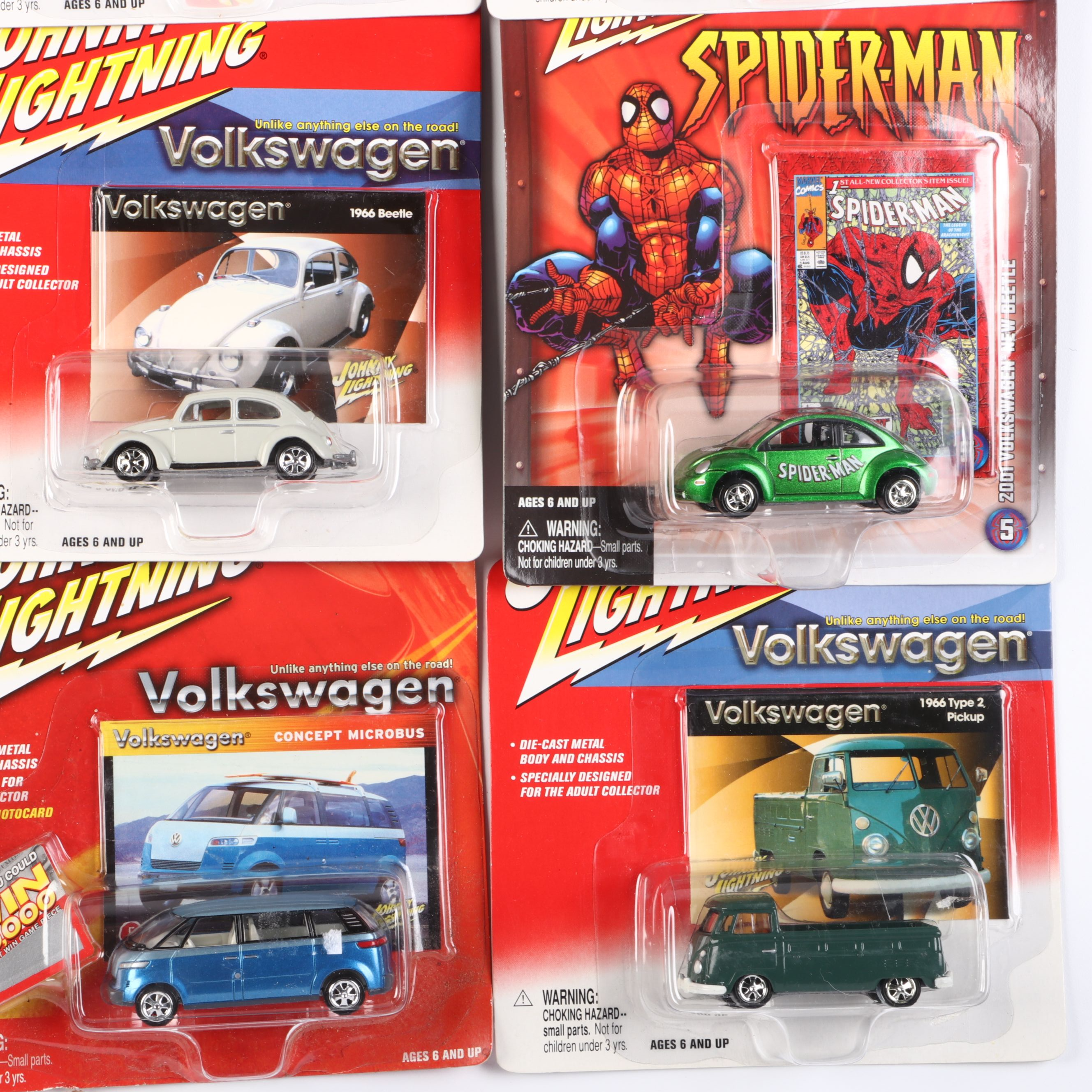 Johnny Lightning Volkswagen 1964 21 Window Samba Bus and Other Diecast Toy Cars