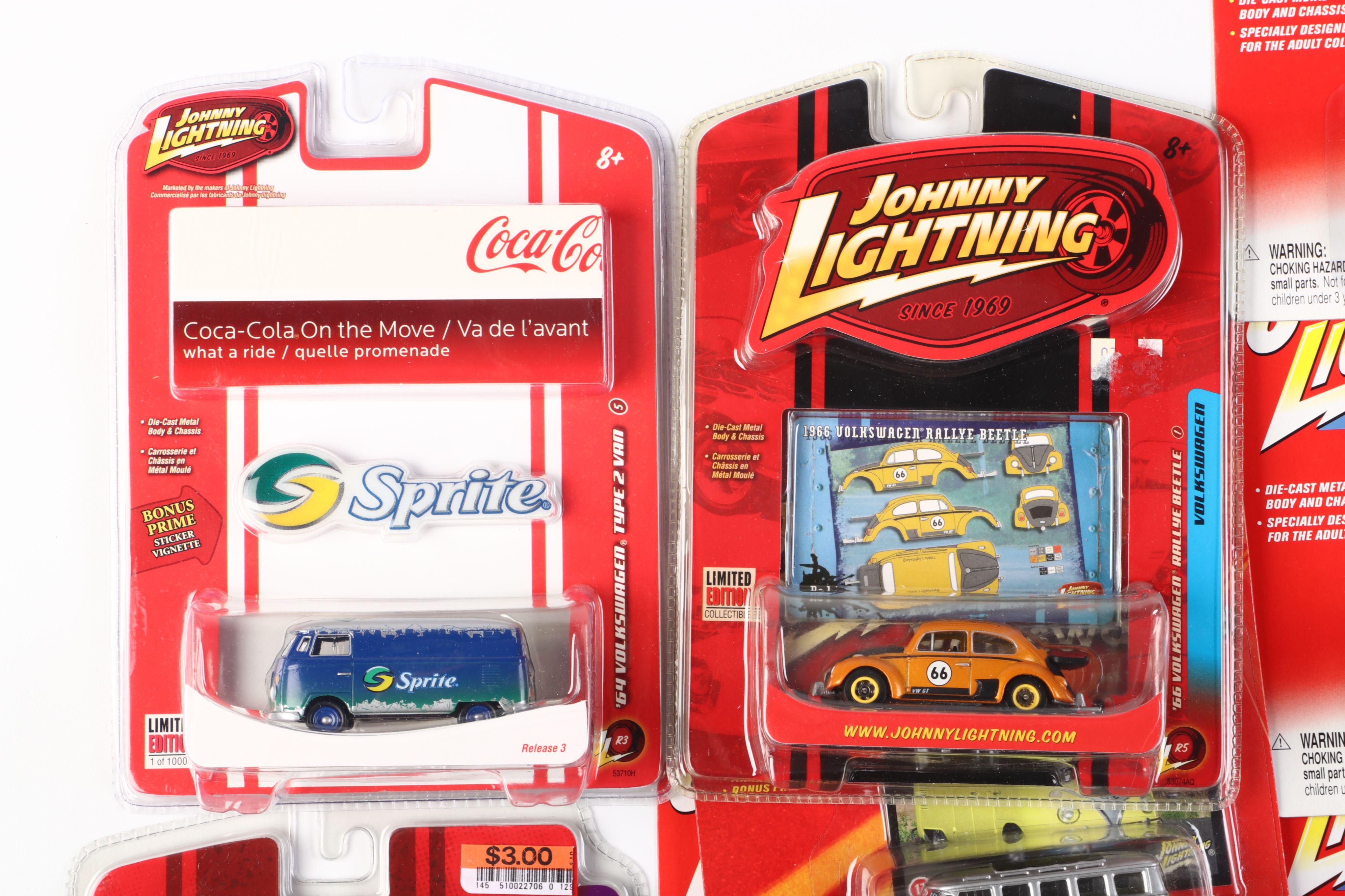 Johnny Lightning Volkswagen 1964 21 Window Samba Bus and Other Diecast Toy Cars