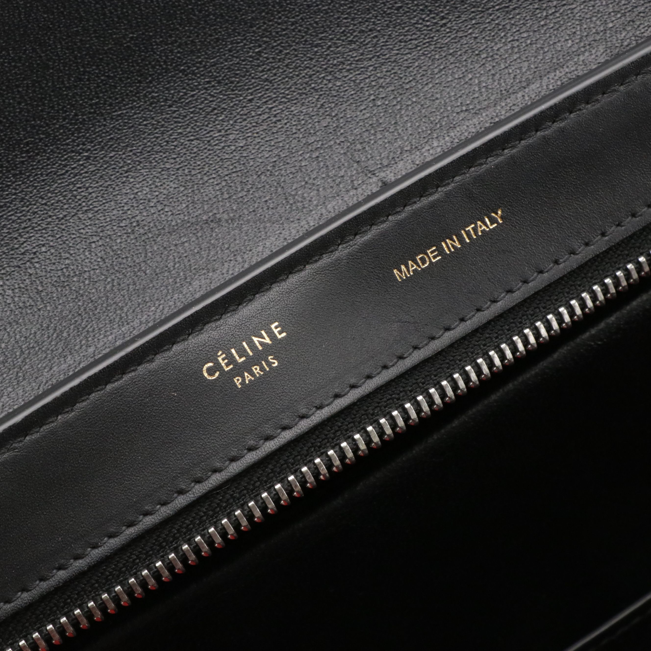 Céline Small Trapeze Two-Way Bag in Tricolored Leather