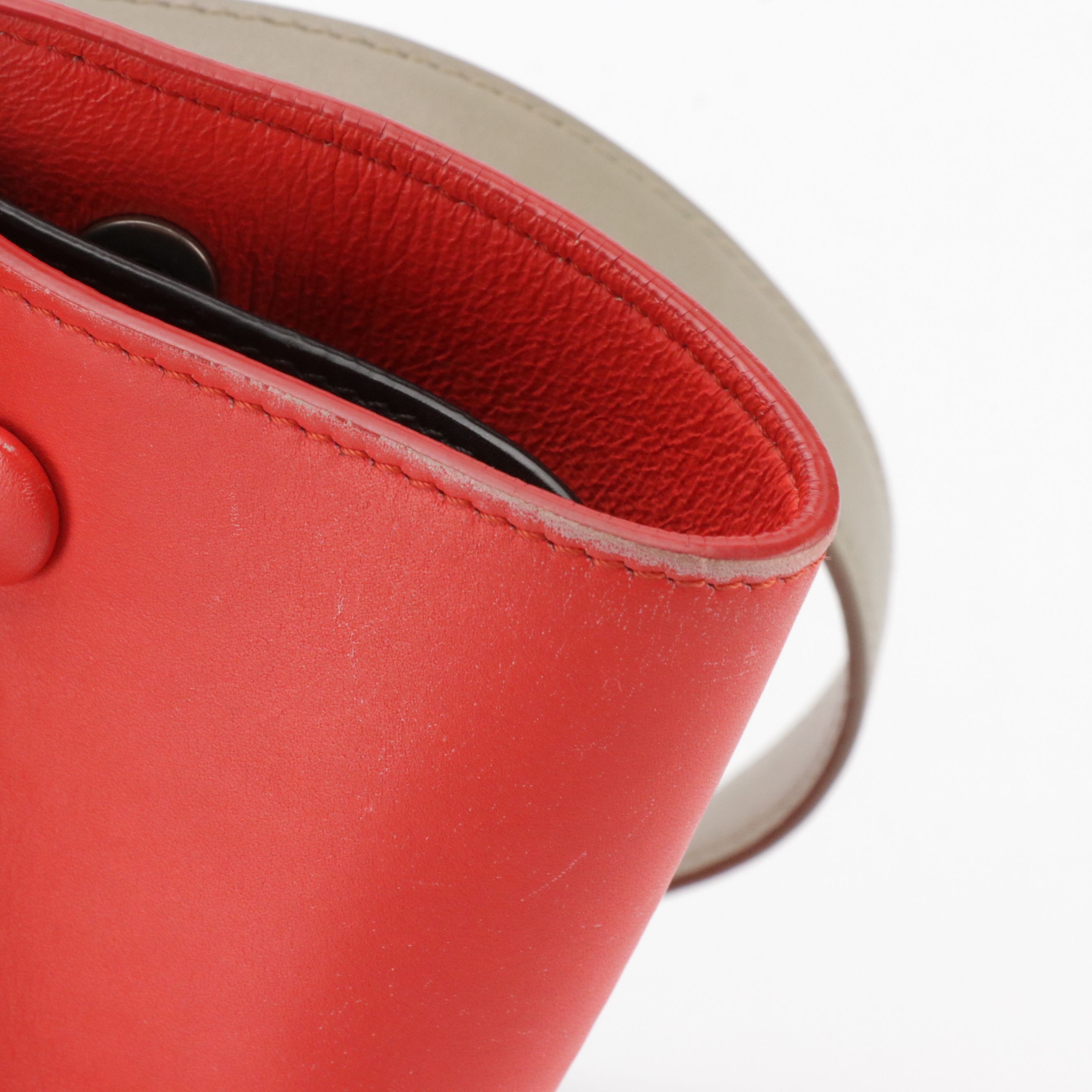 Céline Small Trapeze Two-Way Bag in Tricolored Leather