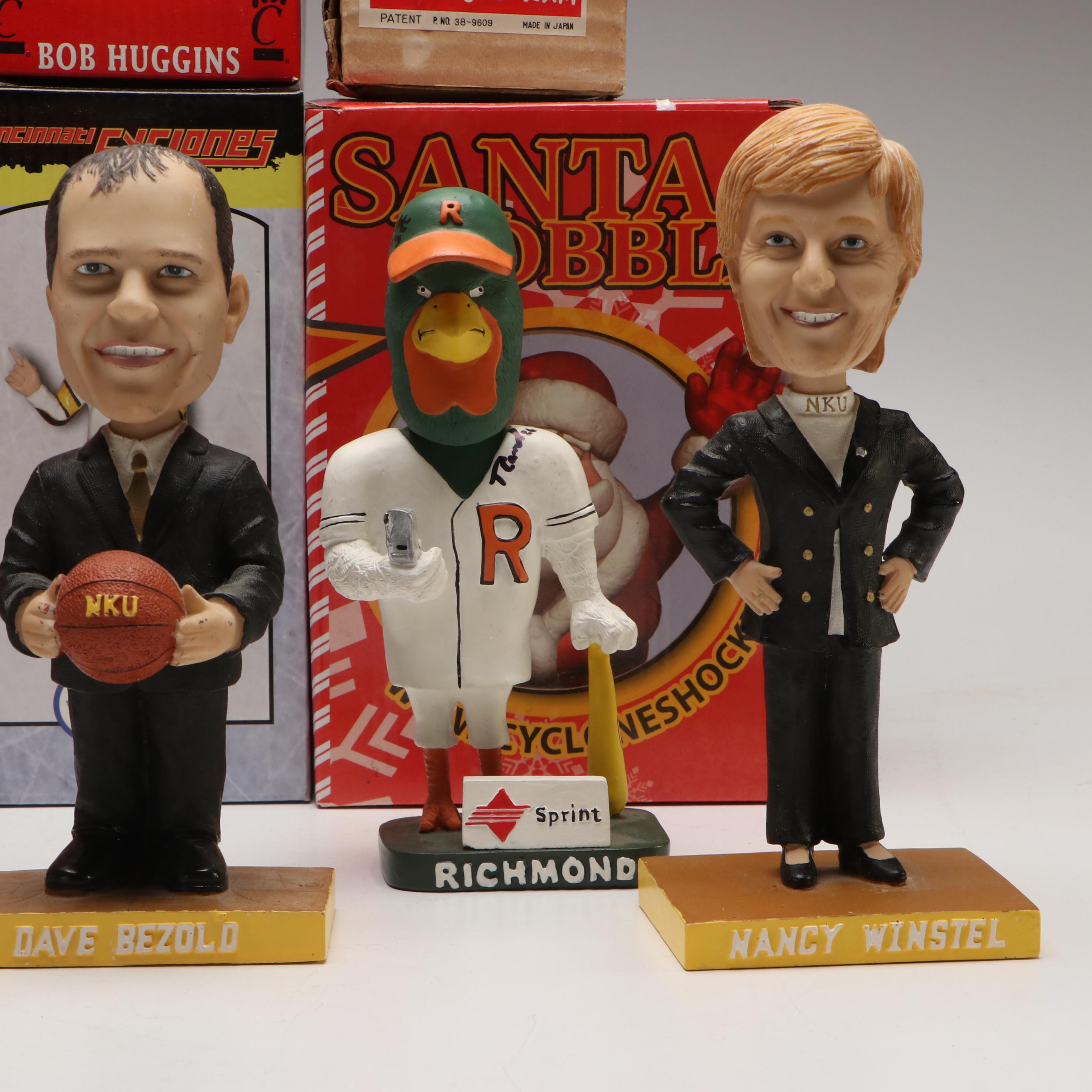 Cincinnati Cyclones "Puck Chop", Santa Claus, and More Sports Bobbleheads