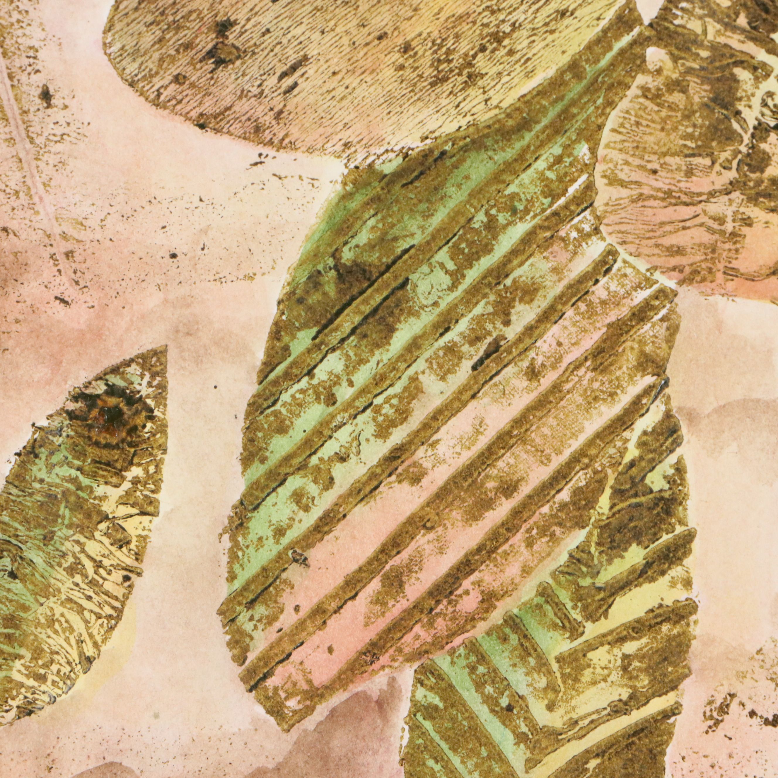 Relief Print of Leaves and Butterfly "De Lo Mismo Tu Y Yo," 2000