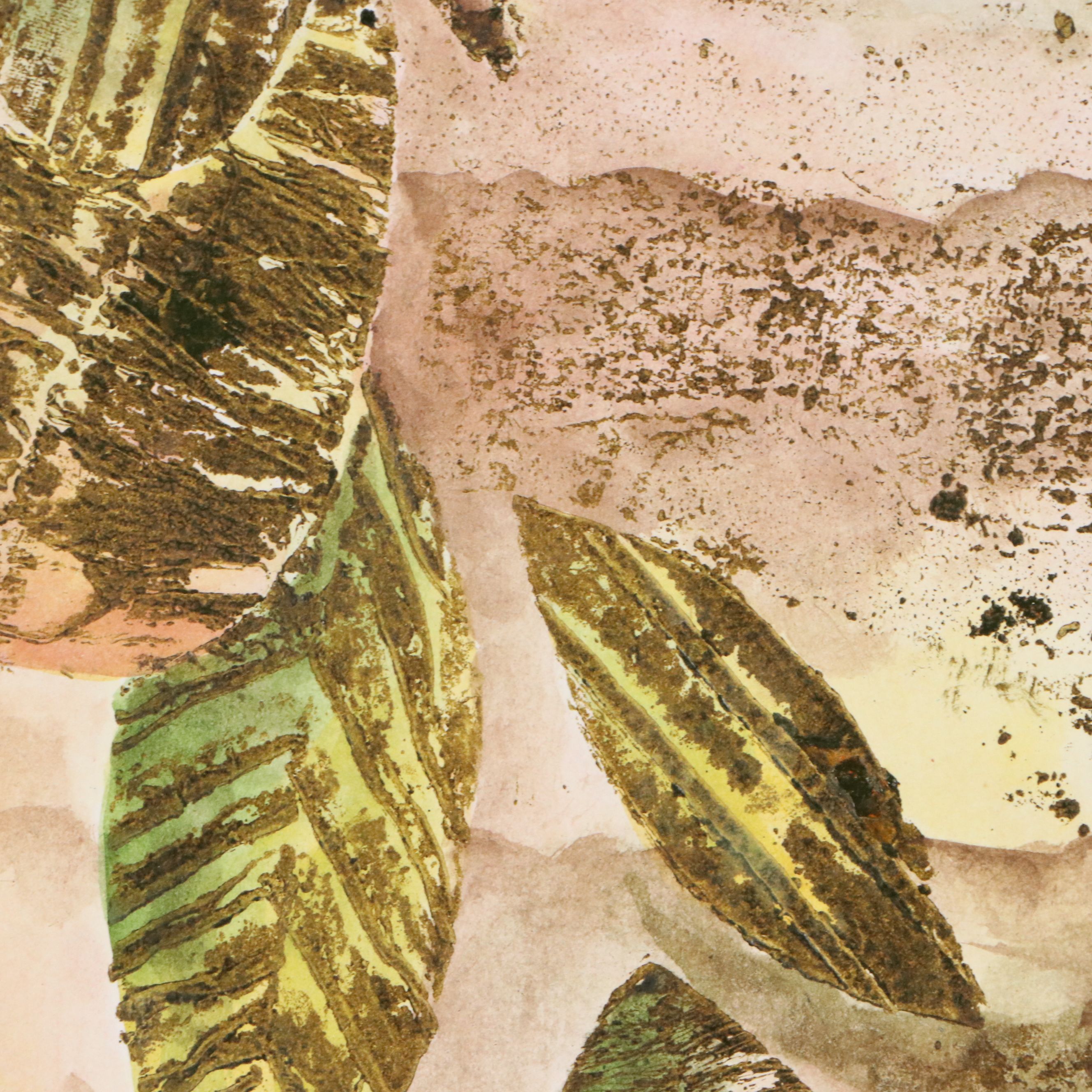 Relief Print of Leaves and Butterfly "De Lo Mismo Tu Y Yo," 2000