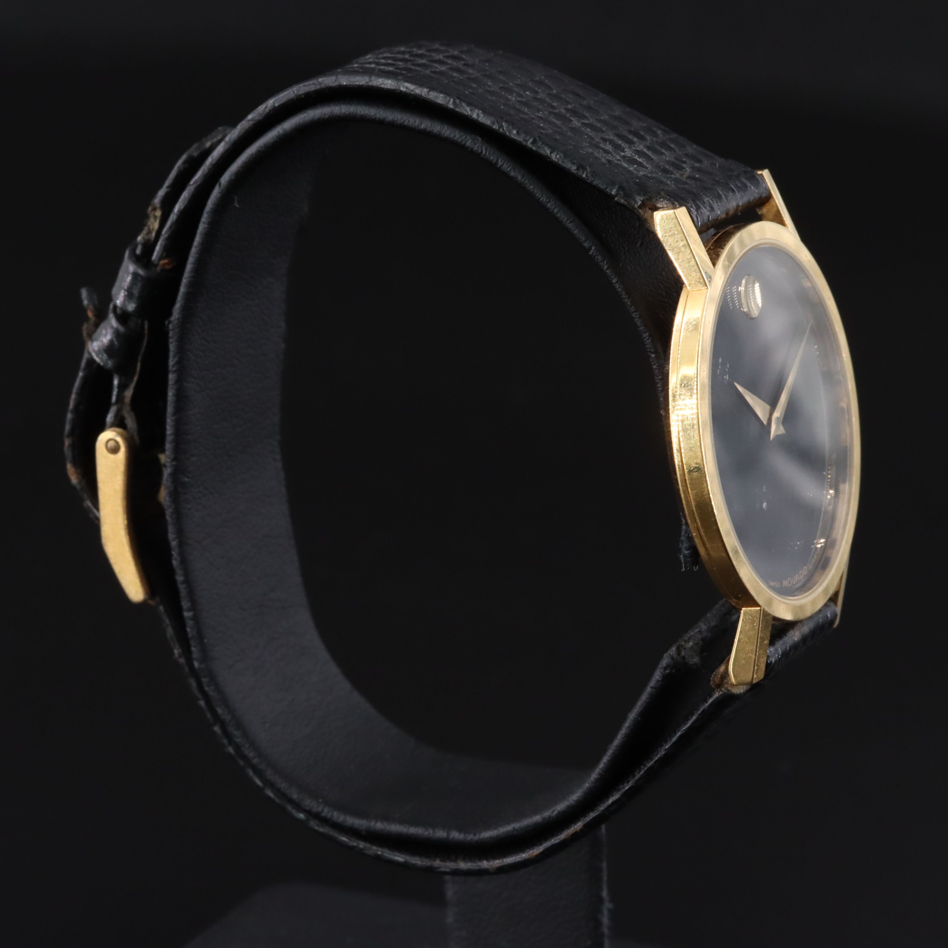 Movado Museum Black Dial Quartz Watch #1194865