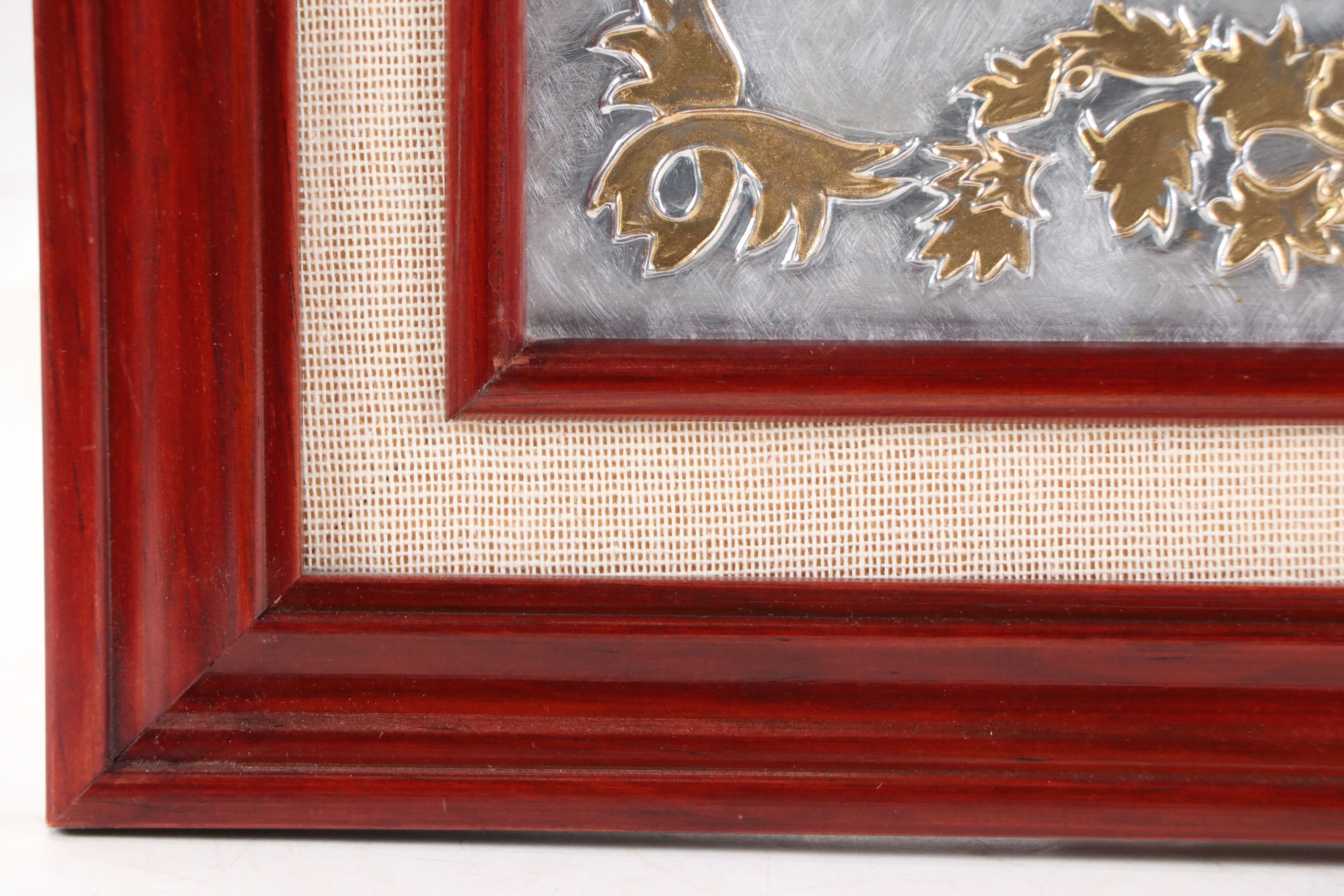 Tin Hojalata Mother Mary Folk Art, Mid to Late 20th Century