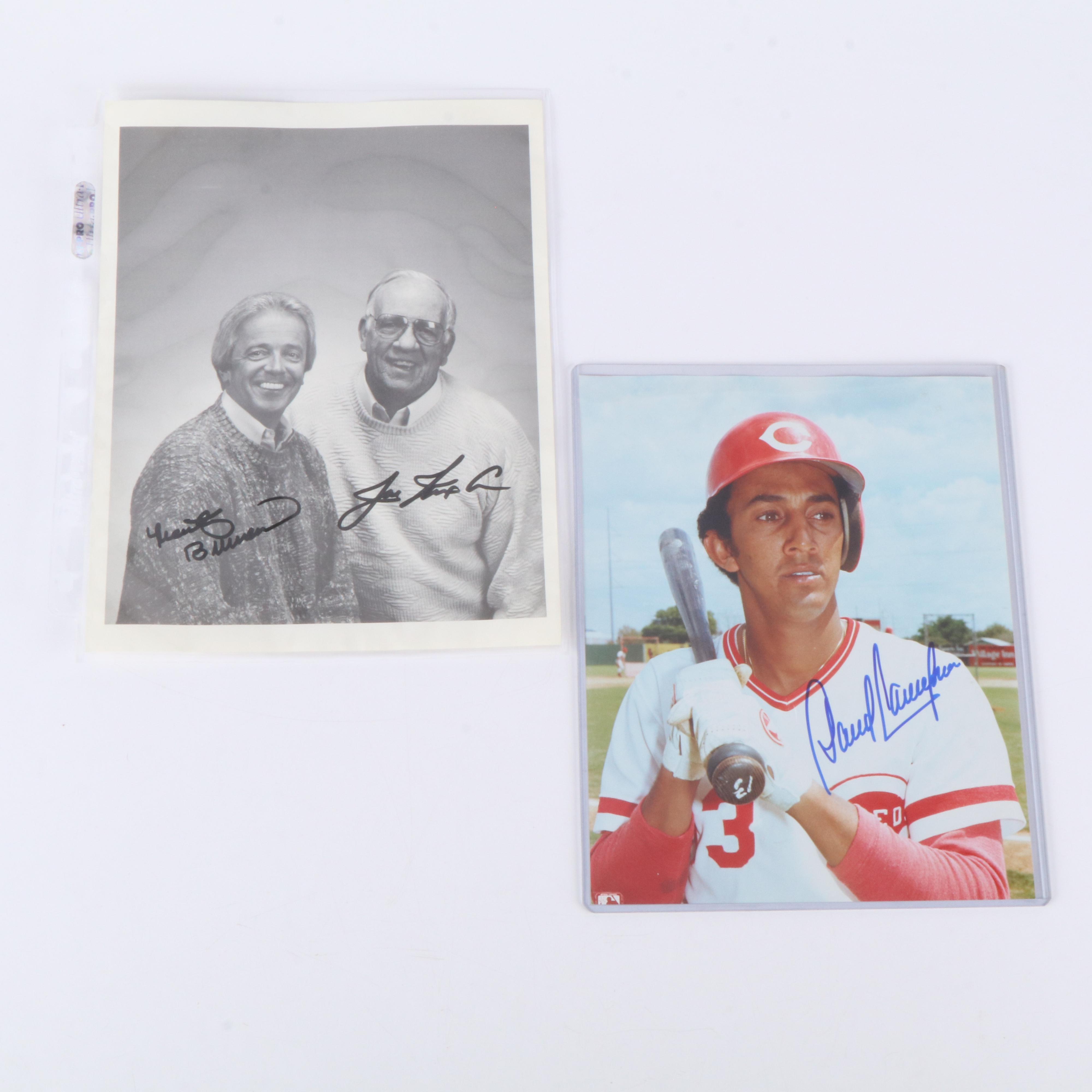 Dave Concepcion, Joe Nuxhall, and Marty Brennaman Signed Prints
