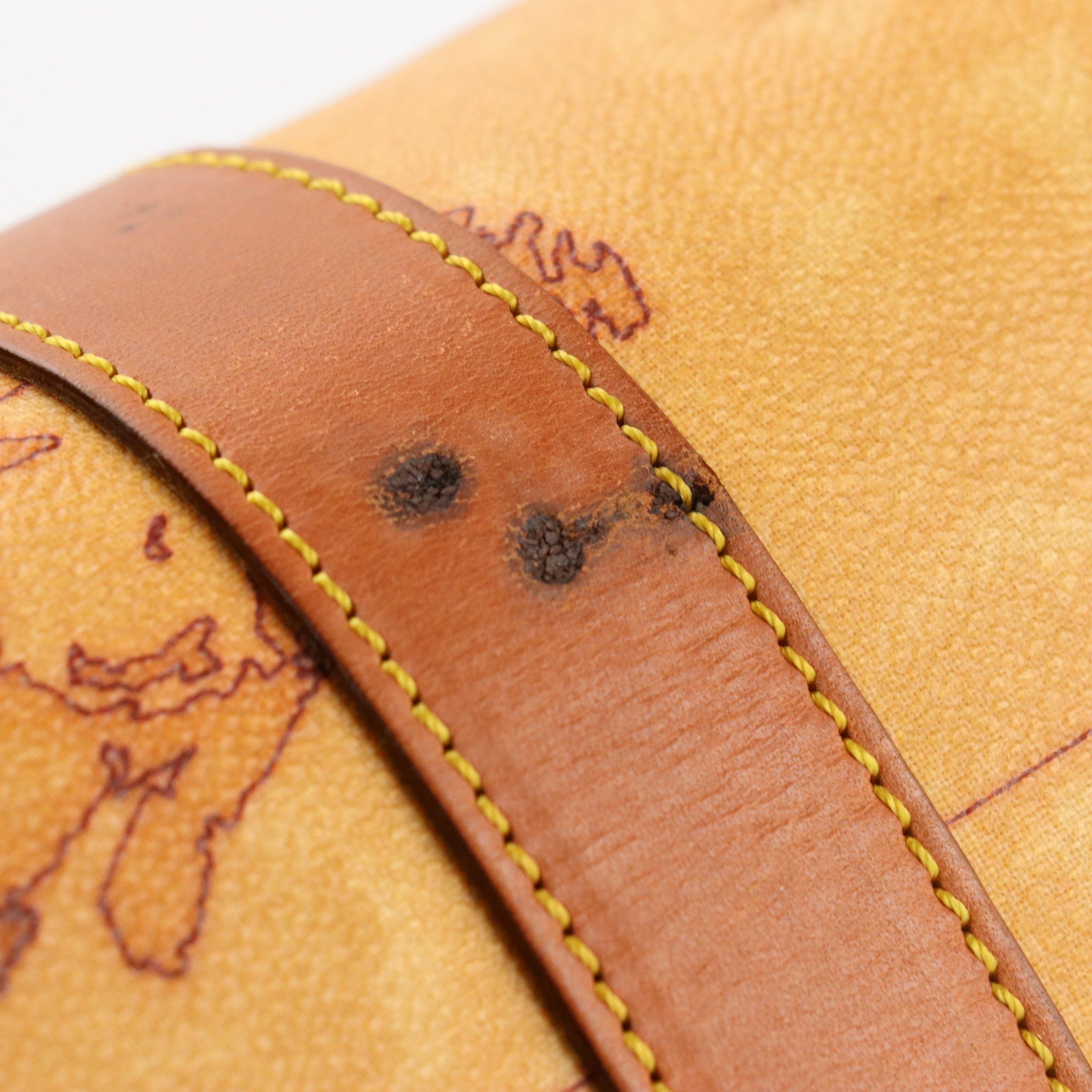 Alviero Martini 1ª Classe Large Travel Duffle in Geo Print Coated Canvas