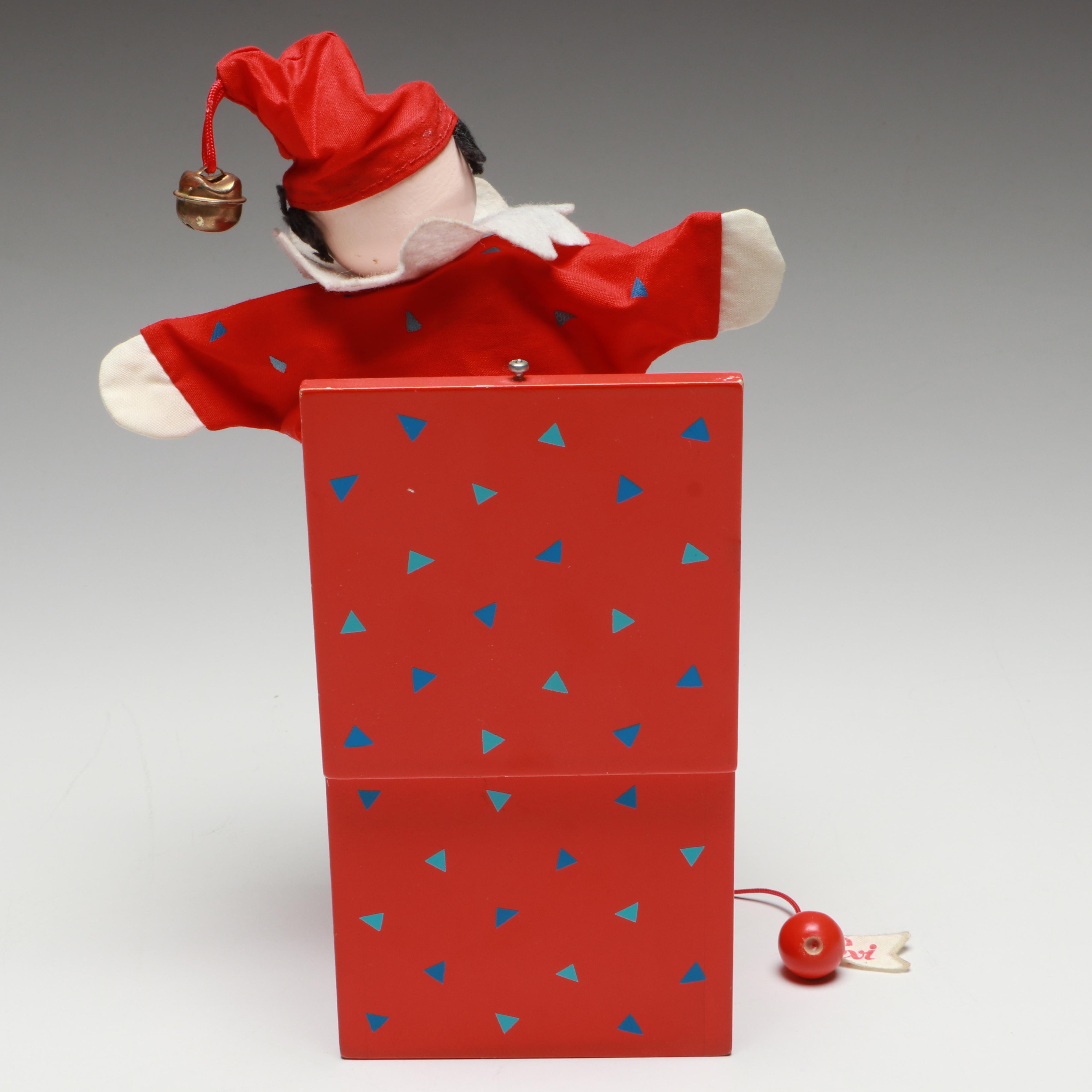 Italian Sevi Jack-in-the-Box and Stained Glass Kaleidoscope