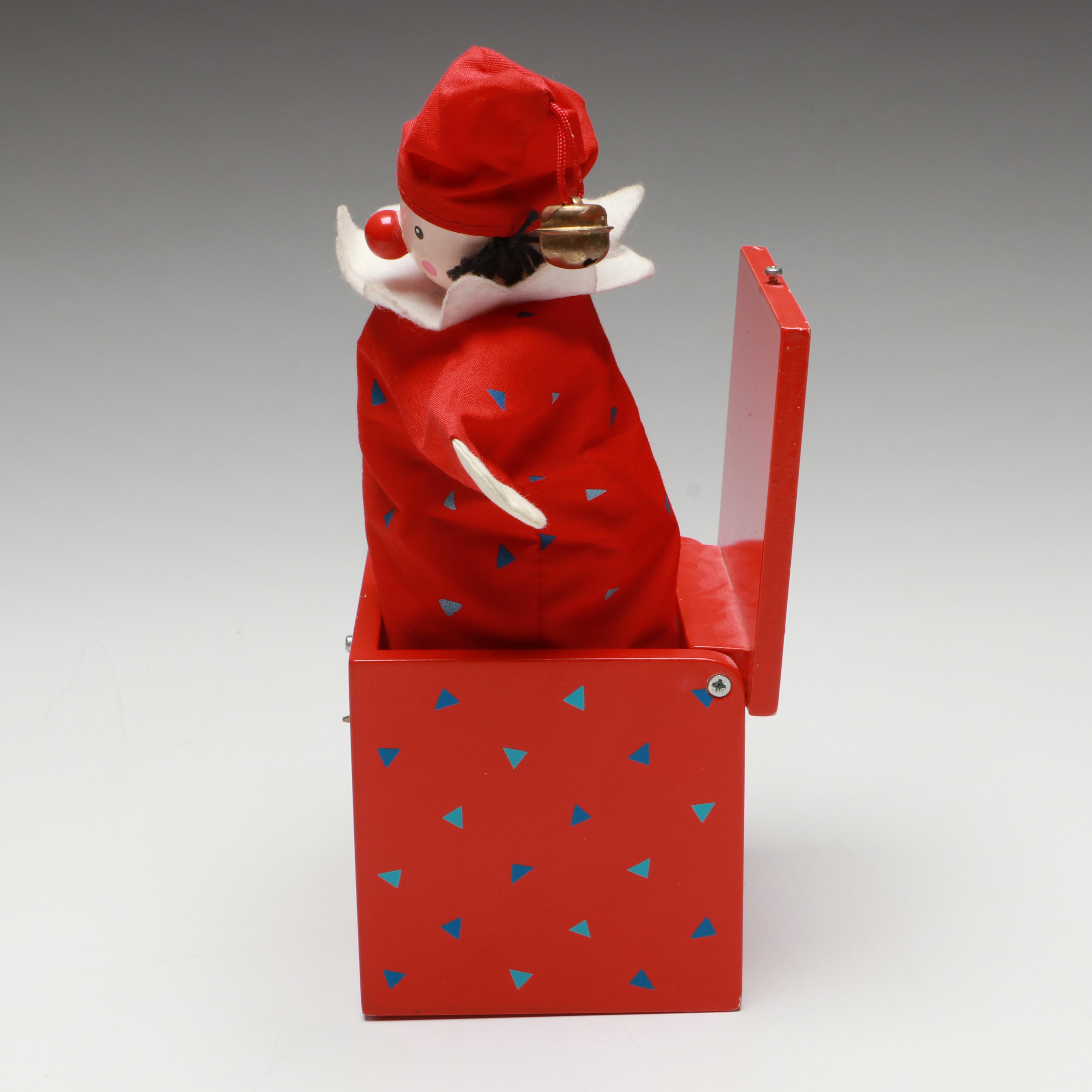 Italian Sevi Jack-in-the-Box and Stained Glass Kaleidoscope