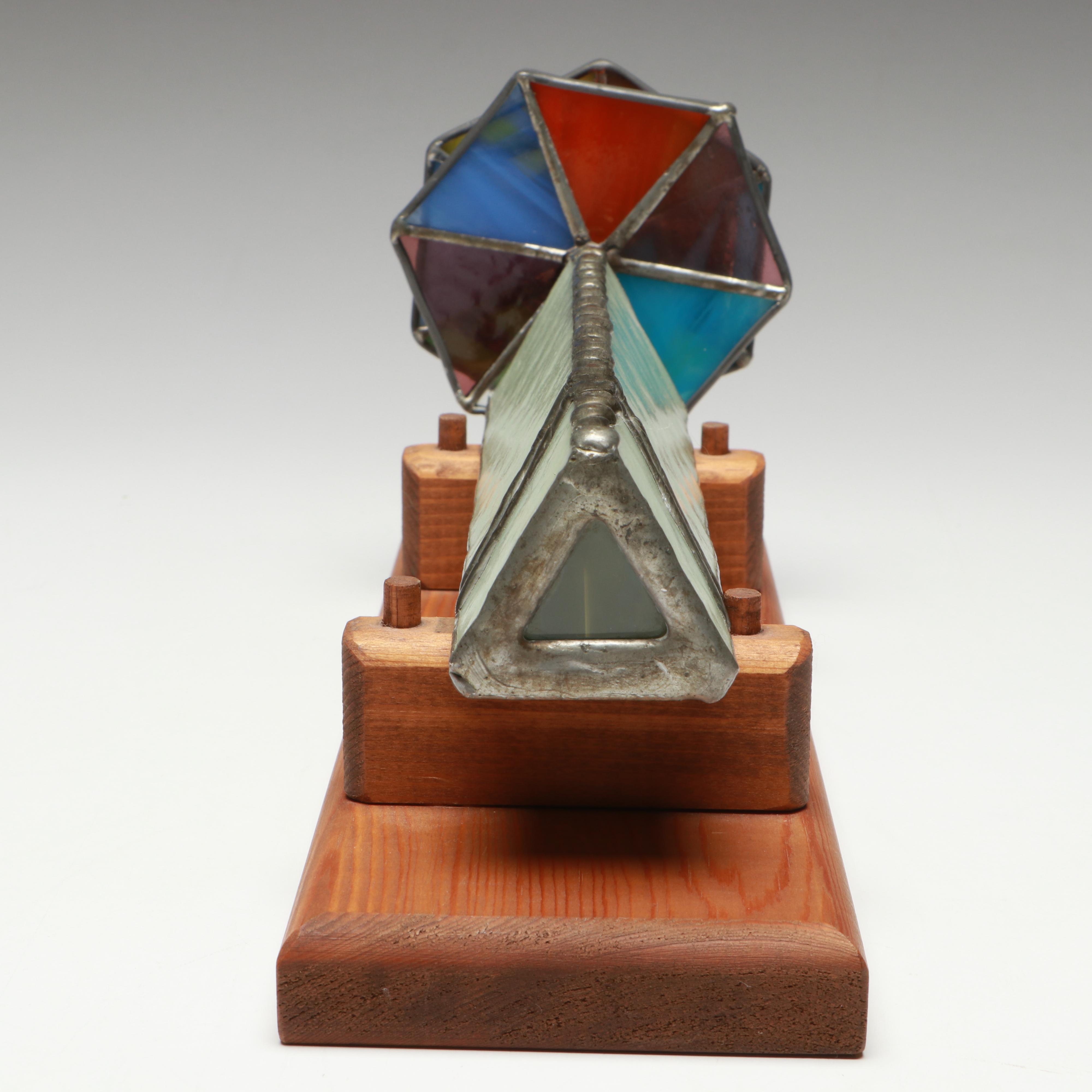Italian Sevi Jack-in-the-Box and Stained Glass Kaleidoscope