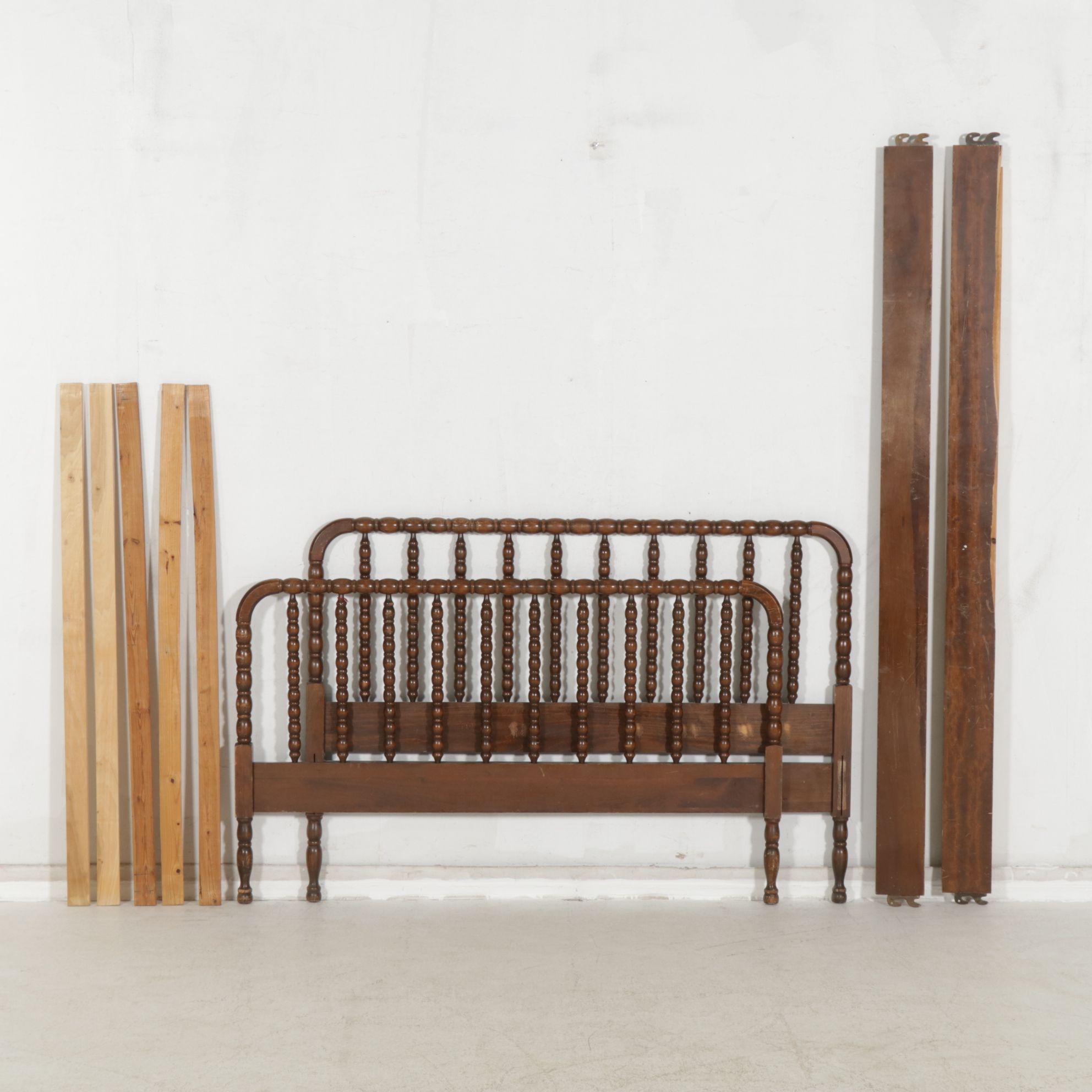 Jenny Lind Style Turned Wood Full Size Bed Frame