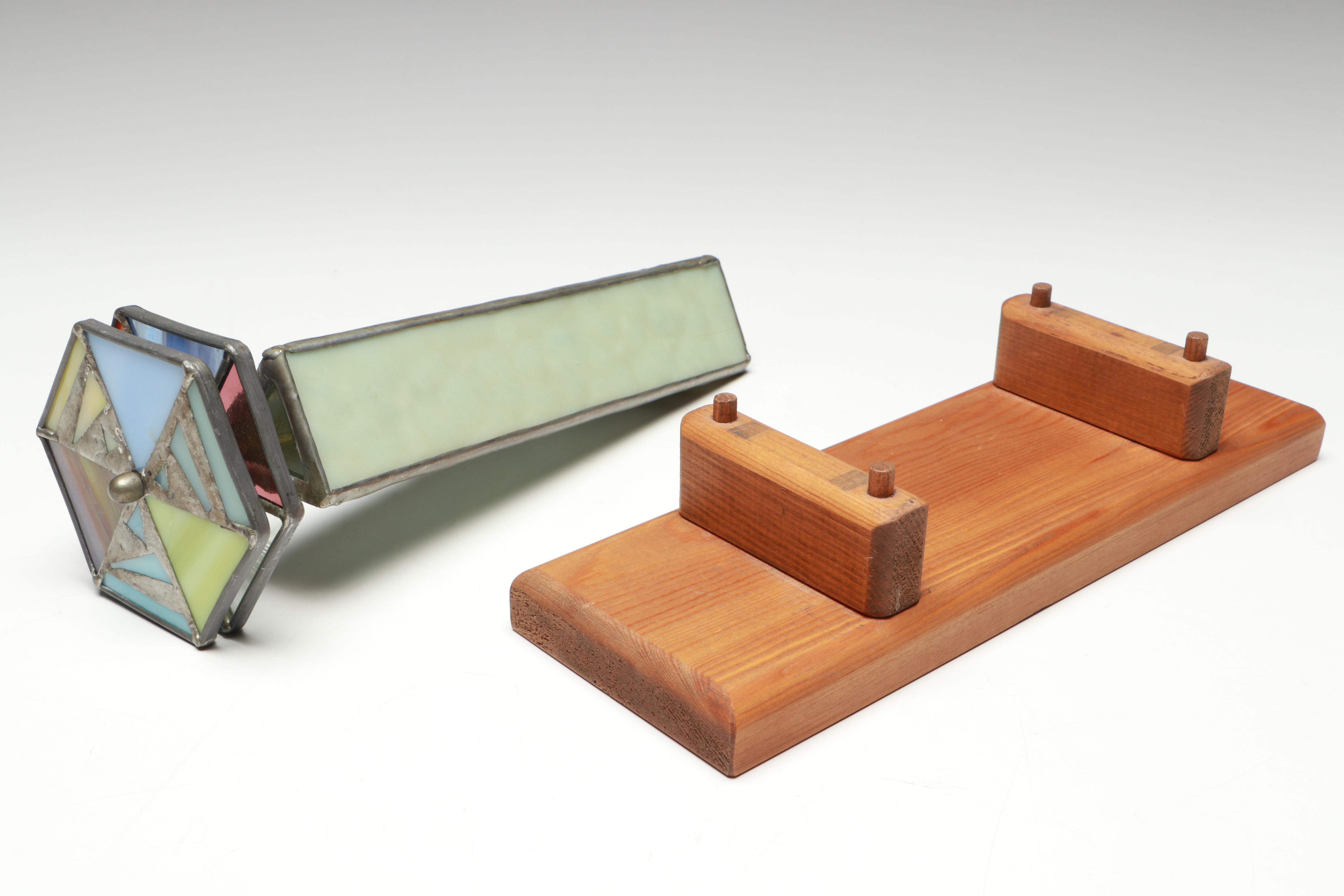 Italian Sevi Jack-in-the-Box and Stained Glass Kaleidoscope