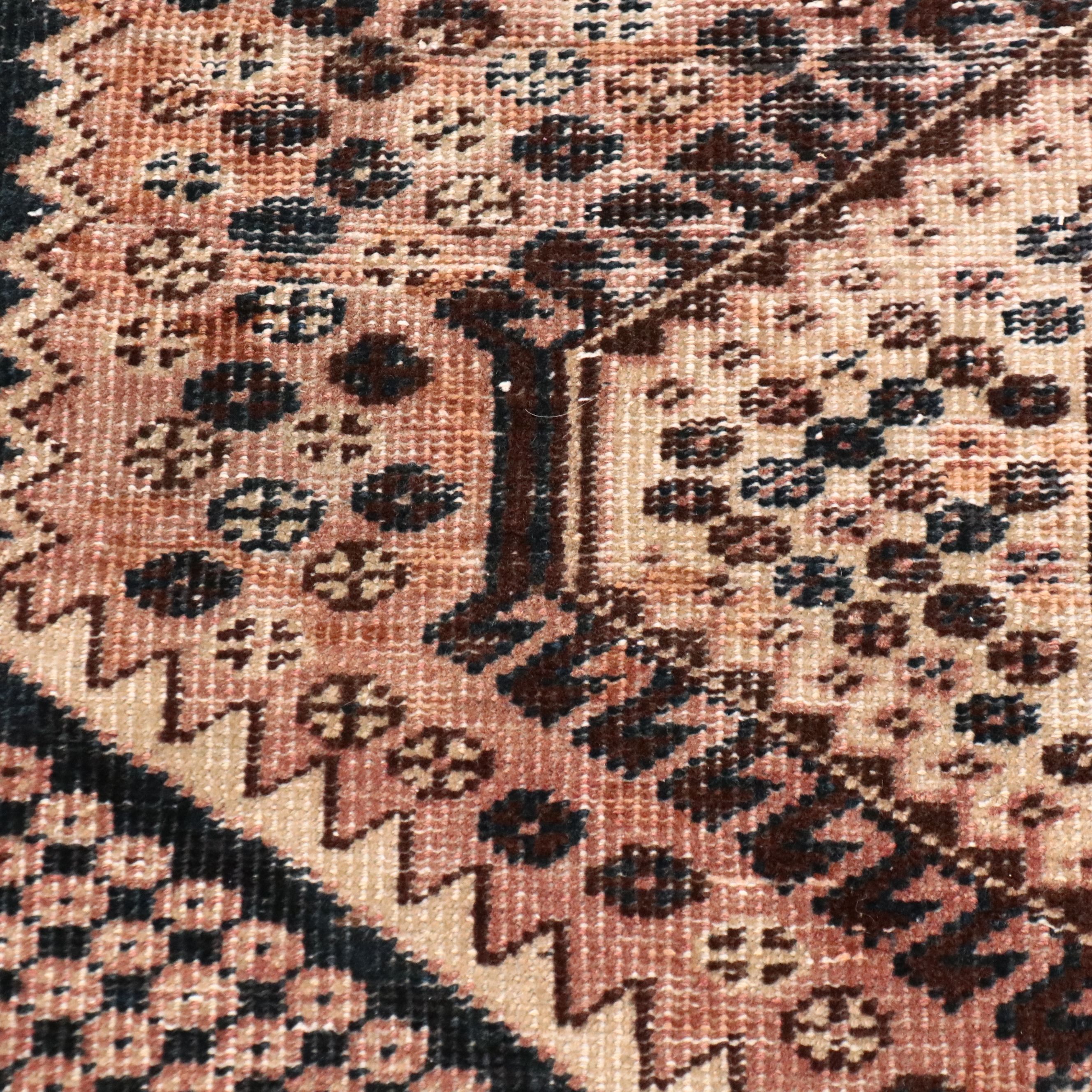 3'10 x 6'4 Hand-Knotted Persian Sarab Remnant Area Rug