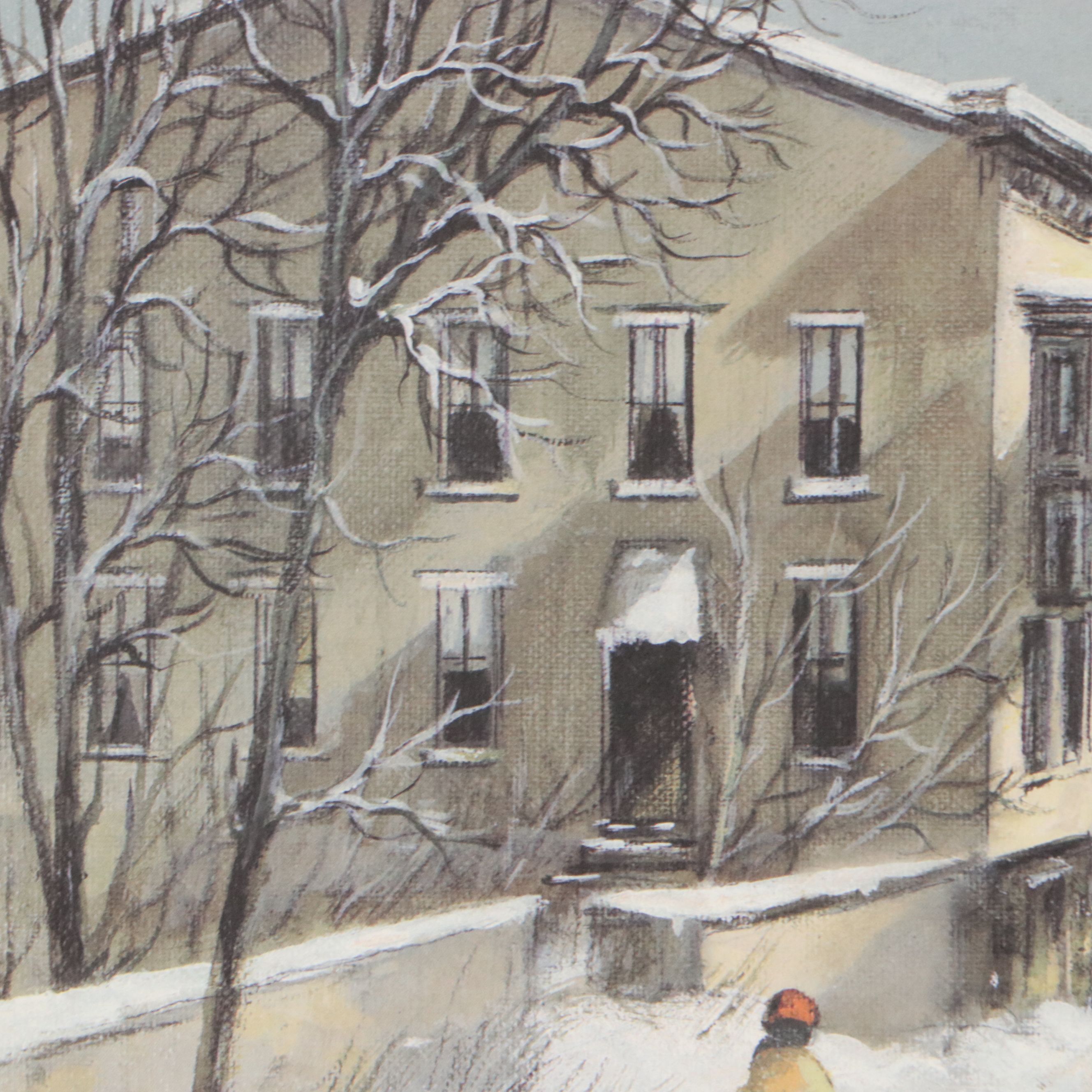 Robert Fabe Offset Lithograph "December Light," Late 20th Century