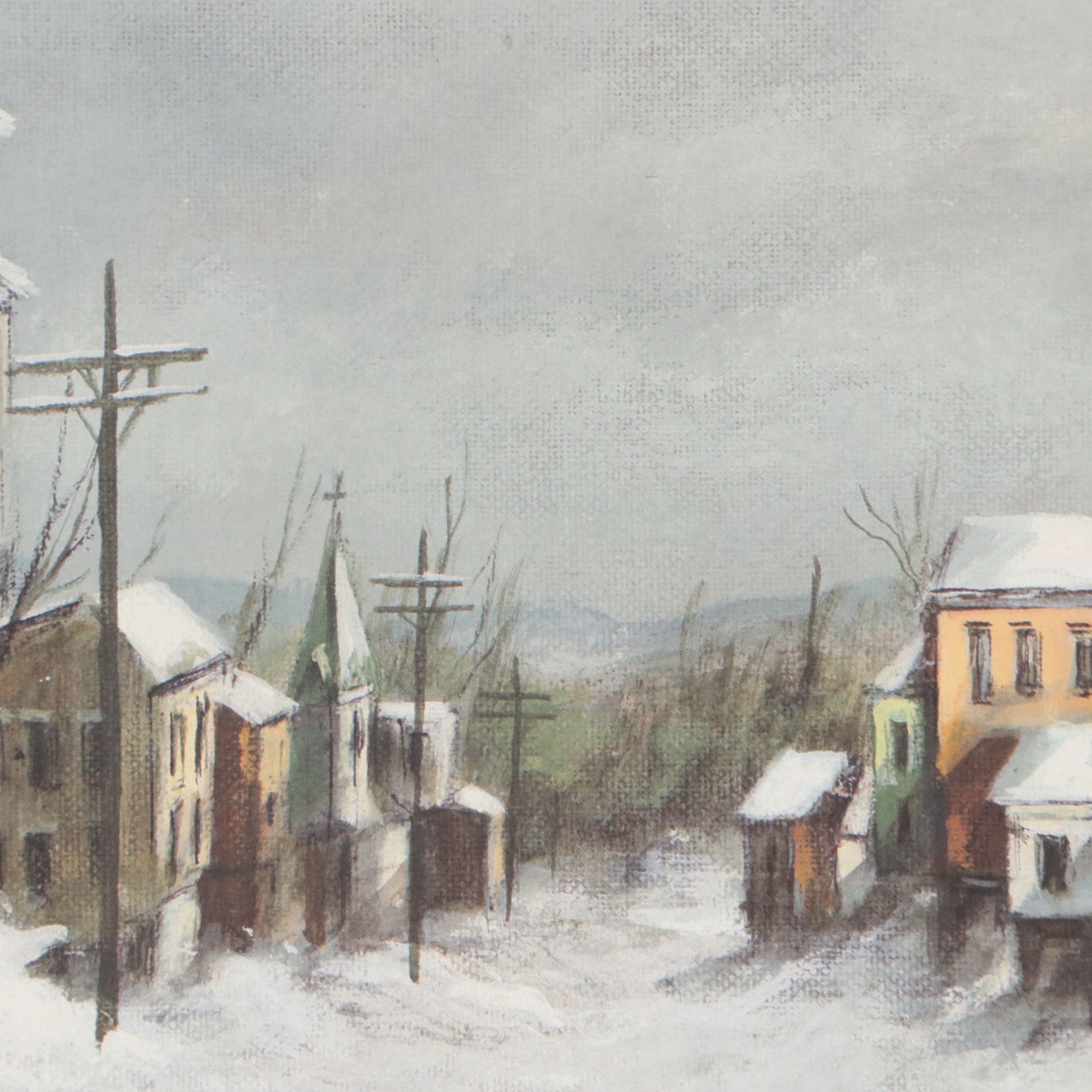 Robert Fabe Offset Lithograph "December Light," Late 20th Century