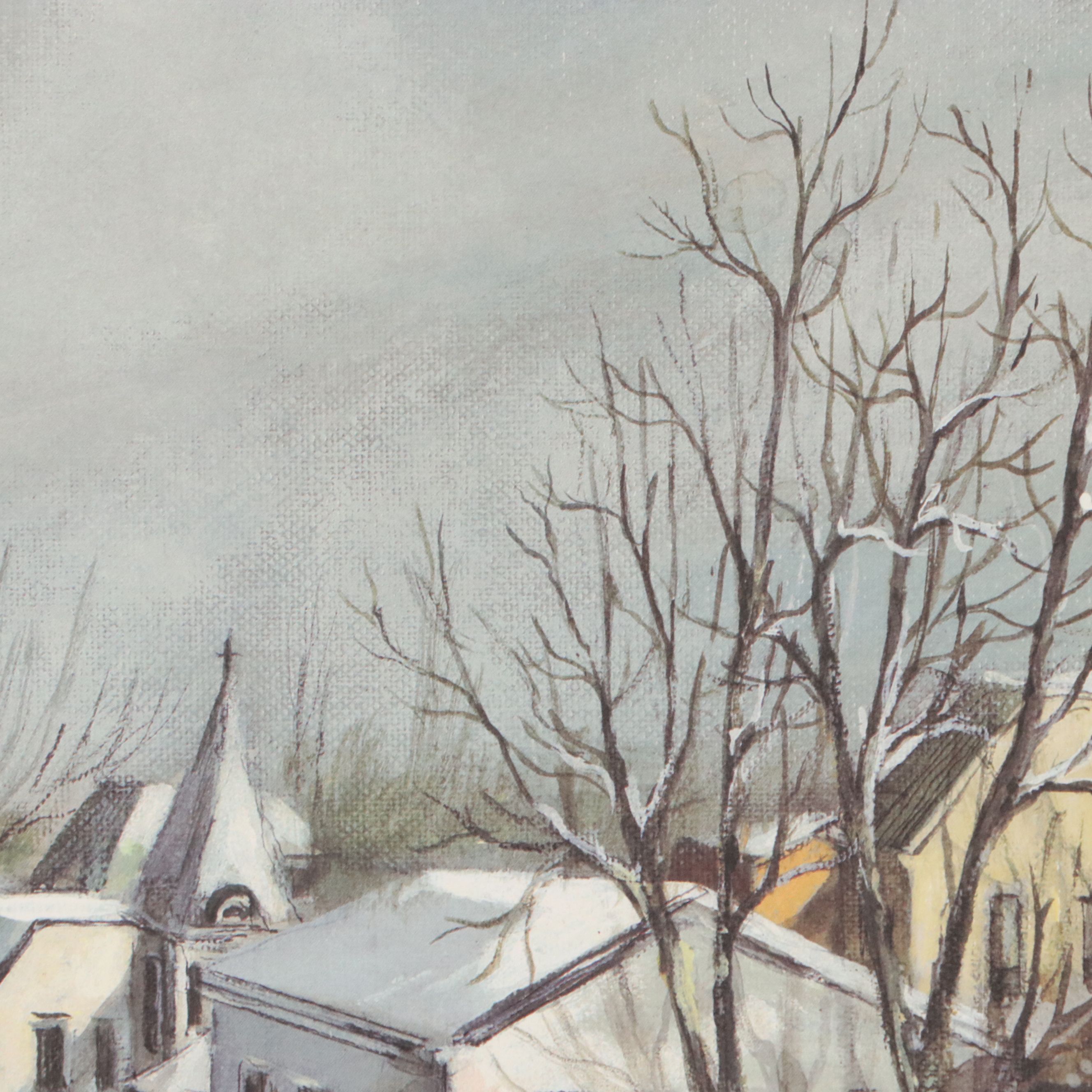 Robert Fabe Offset Lithograph "December Light," Late 20th Century