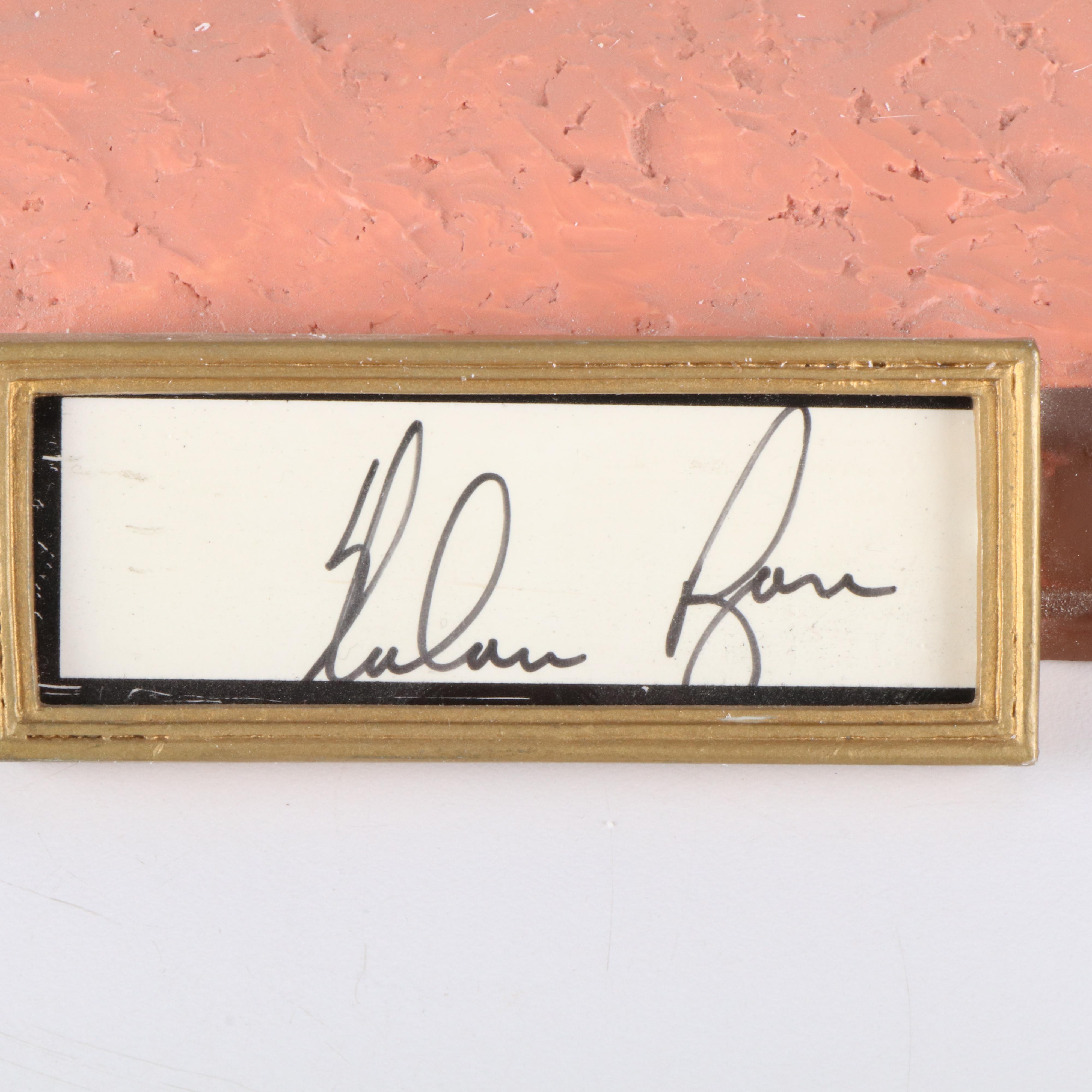 Nolan Ryan Signed Texas Rangers Sports Impressions Baseball Figurine