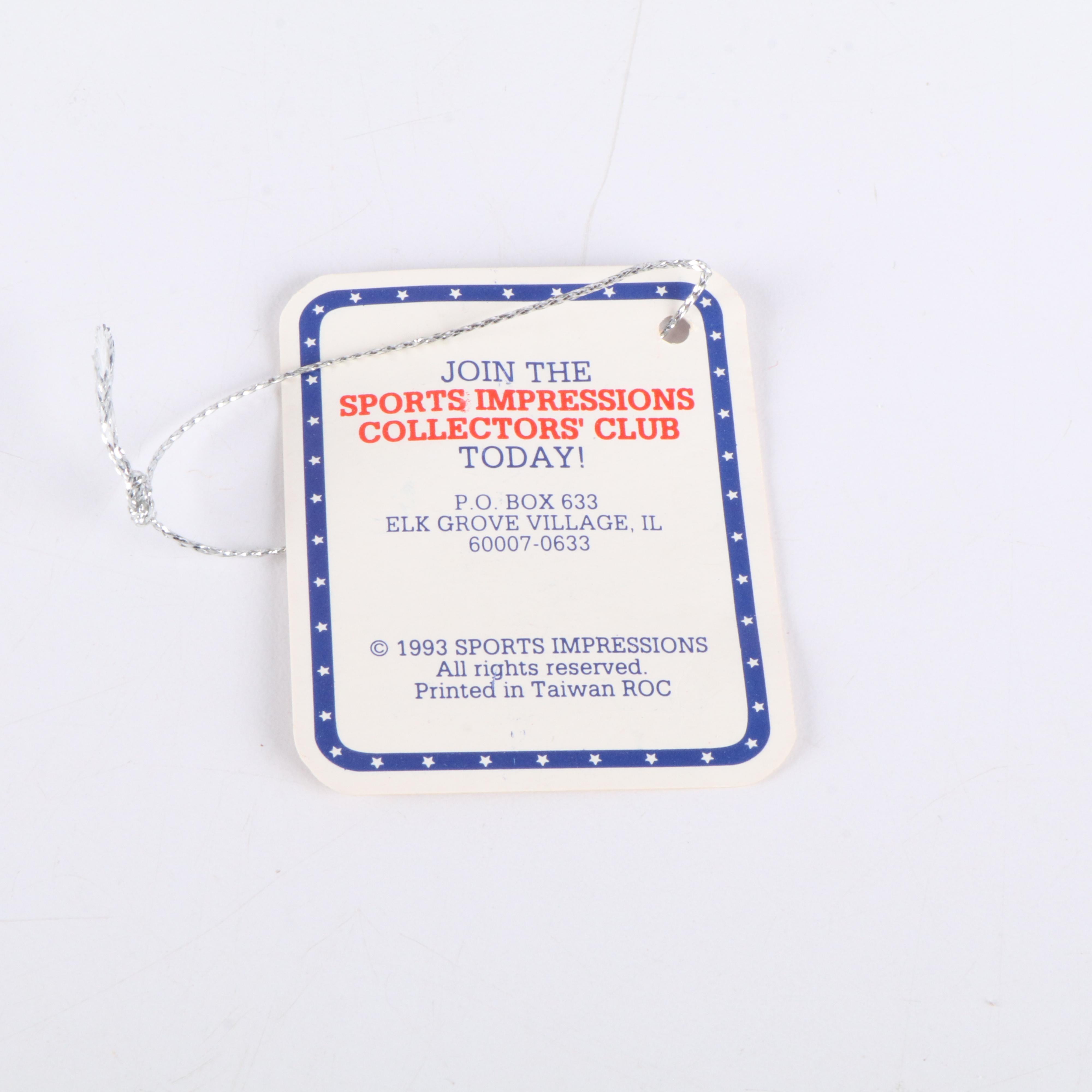 Nolan Ryan Signed Texas Rangers Sports Impressions Baseball Figurine