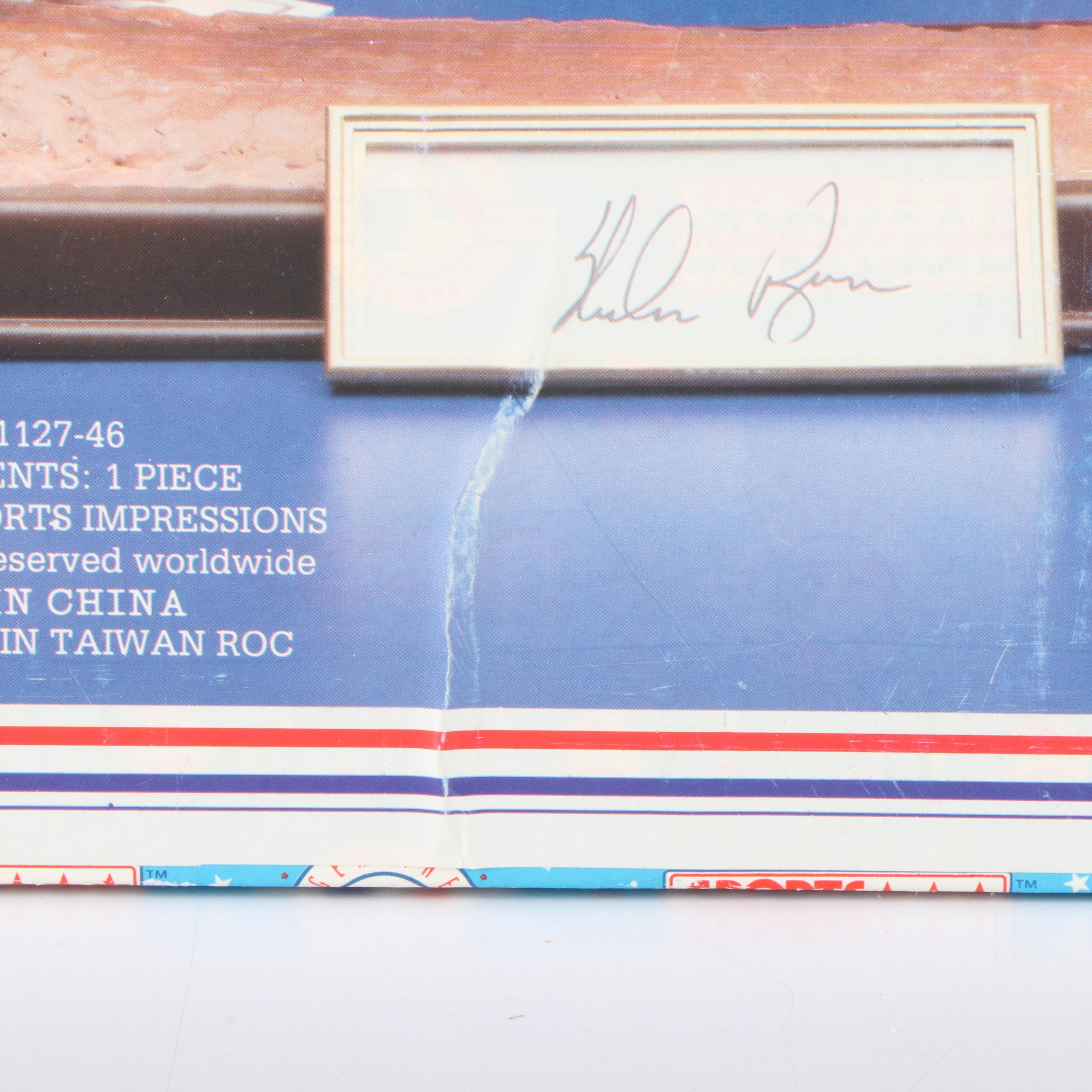 Nolan Ryan Signed Texas Rangers Sports Impressions Baseball Figurine