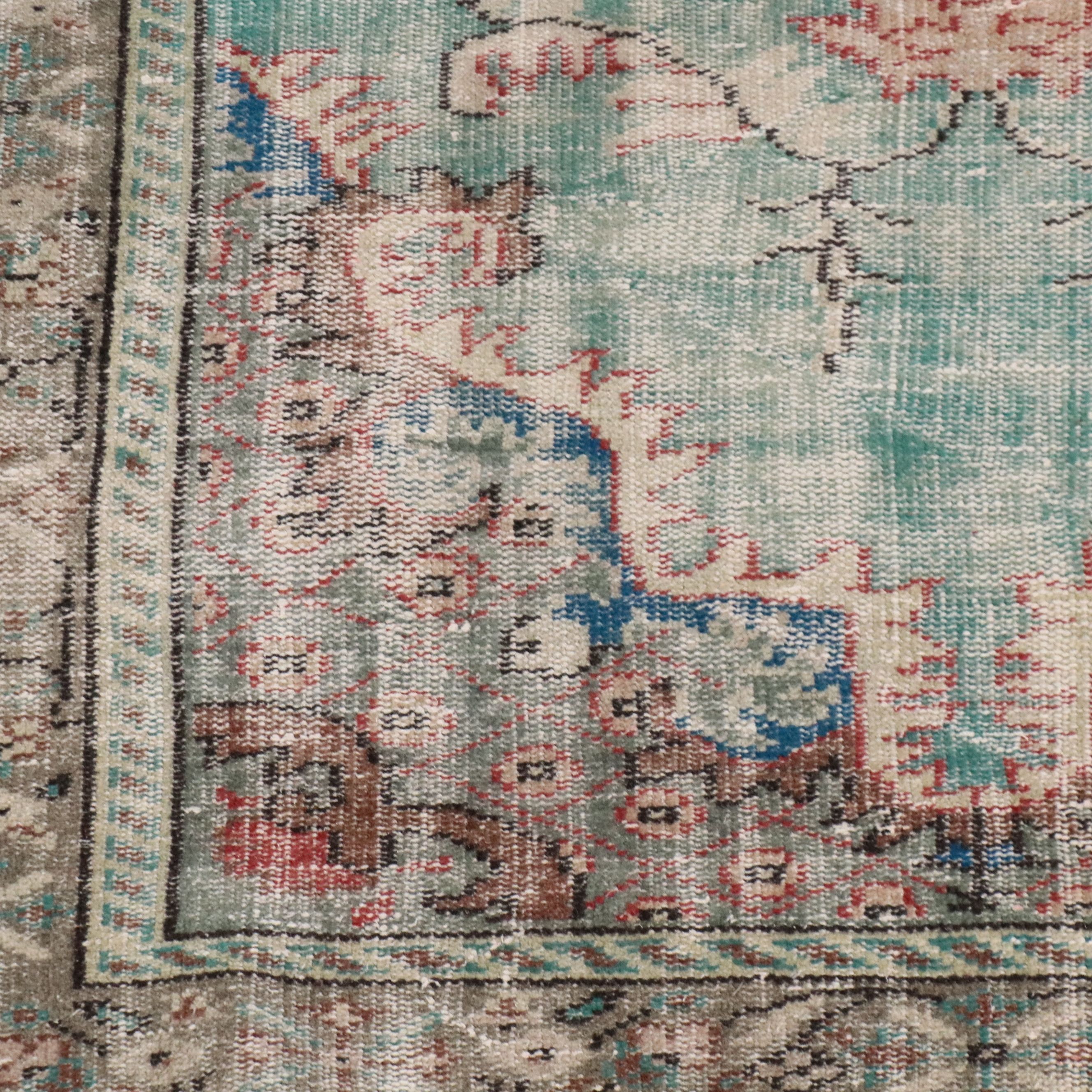 5'1 x 7'8 Hand-Knotted Turkish Oushak Area Rug