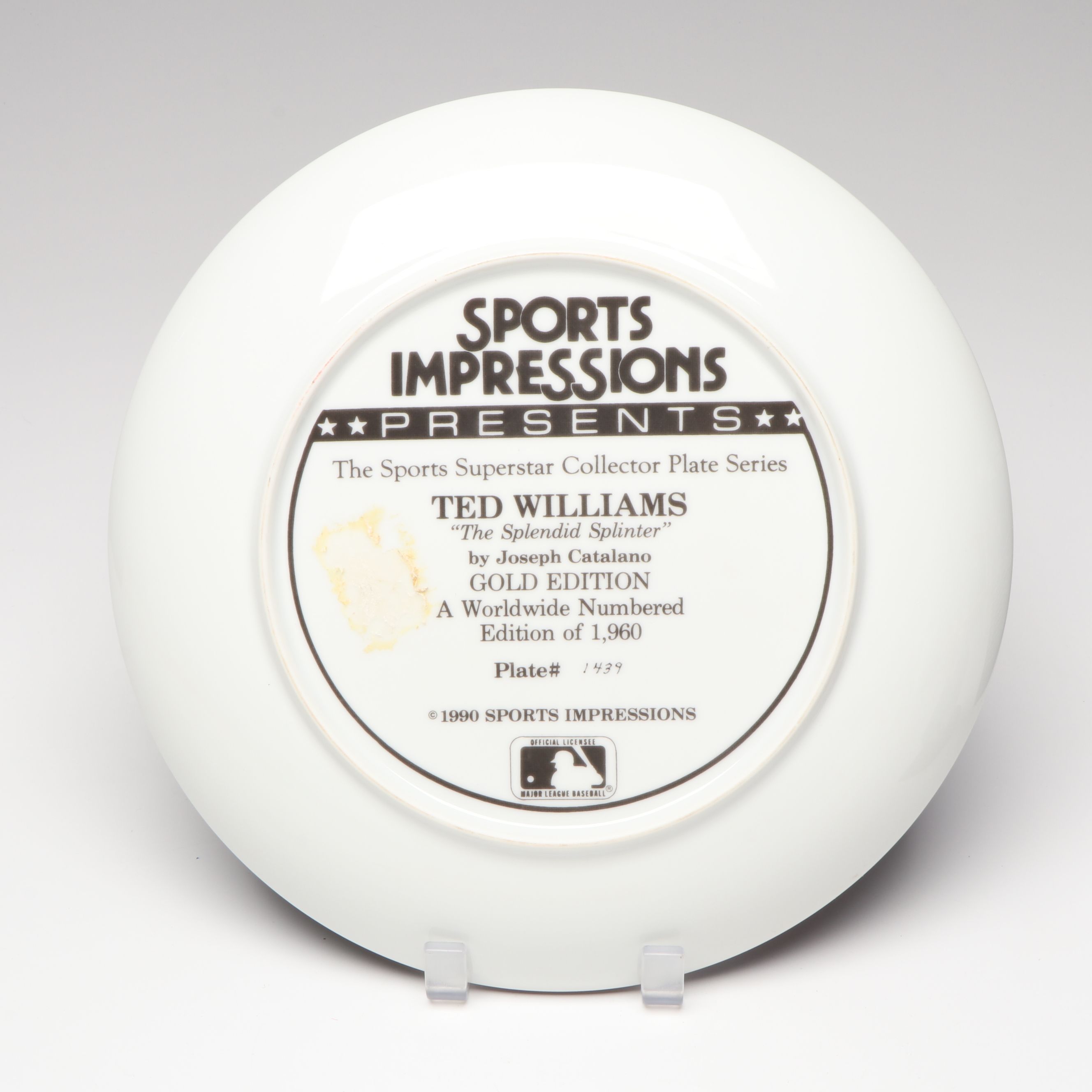 Sports Impressions Ted Williams Boston Red Sox Collector's Plate and Figurine