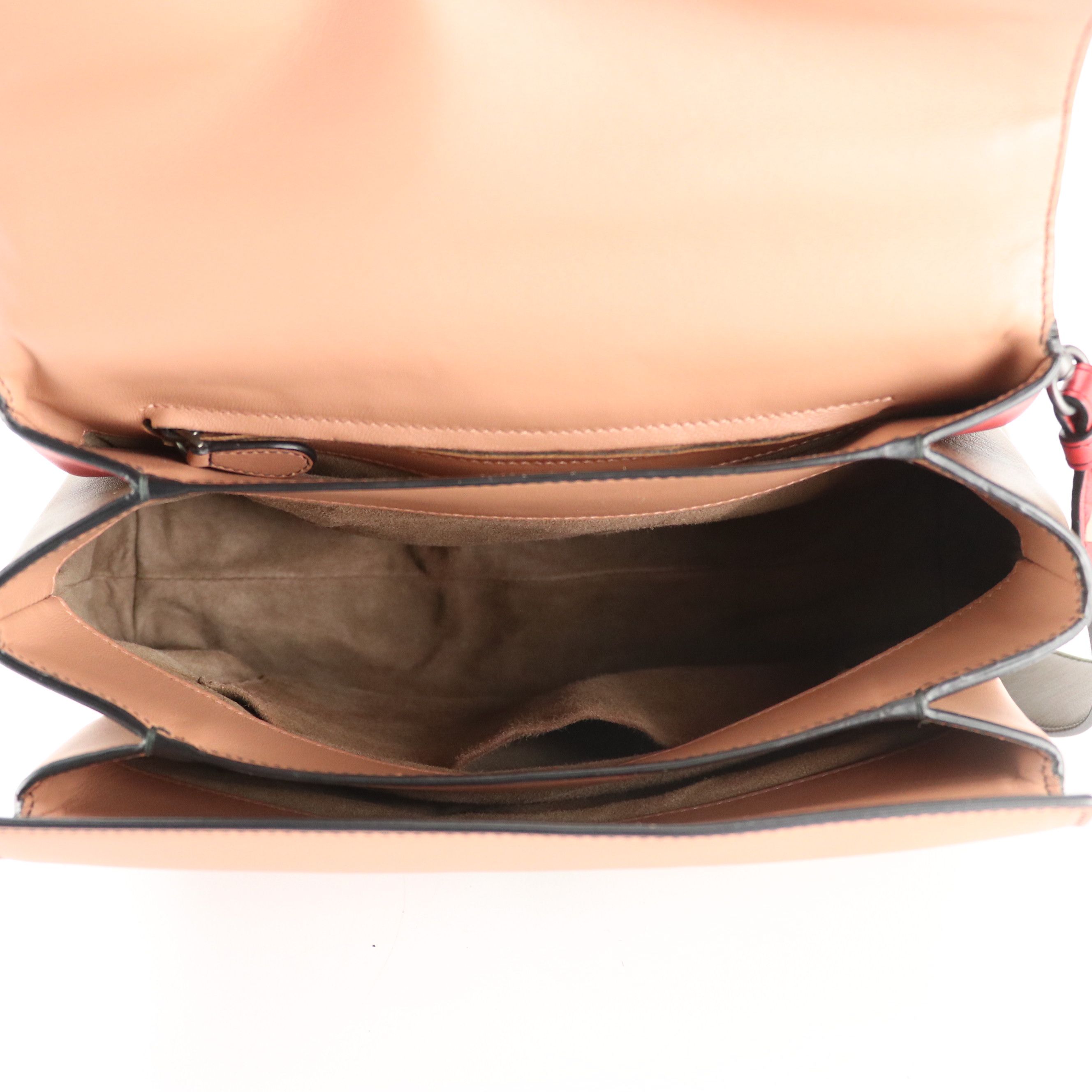 Bottega Veneta Piazza Top Handle Two-Way Bag in Tricolor Calfskin Leather