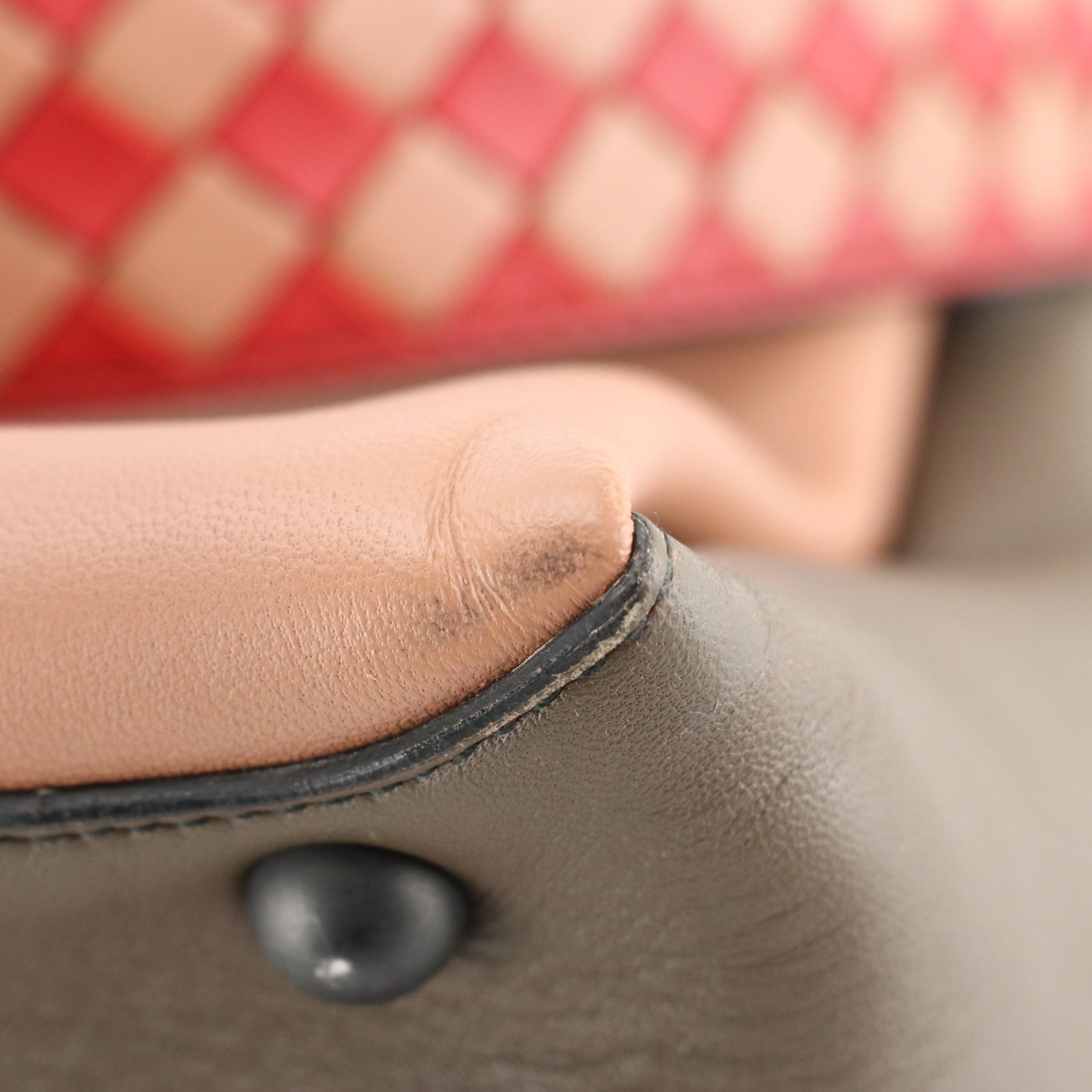 Bottega Veneta Piazza Top Handle Two-Way Bag in Tricolor Calfskin Leather