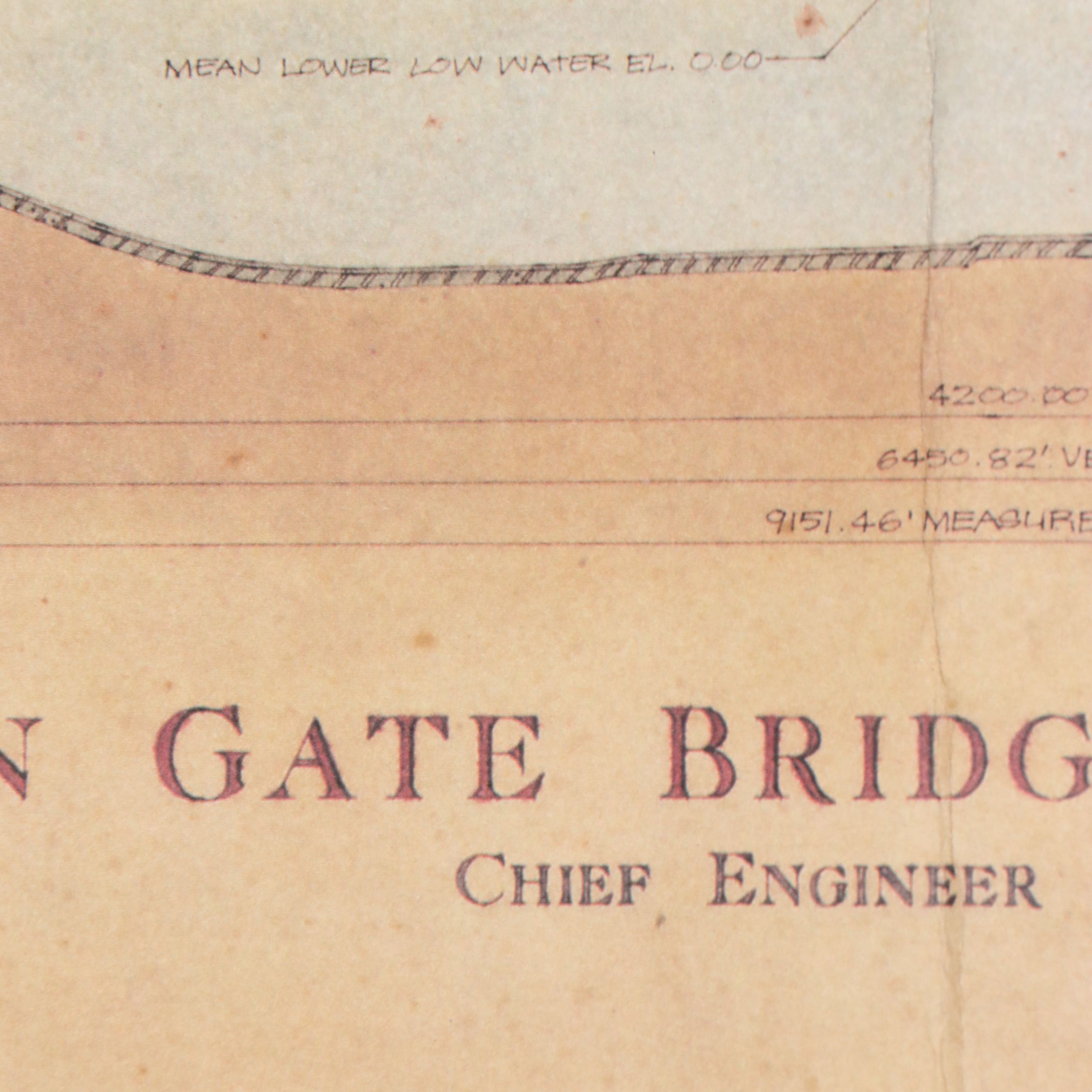 Offset Lithograph After Craig Holmes "The Golden Gate Bridge," 1987