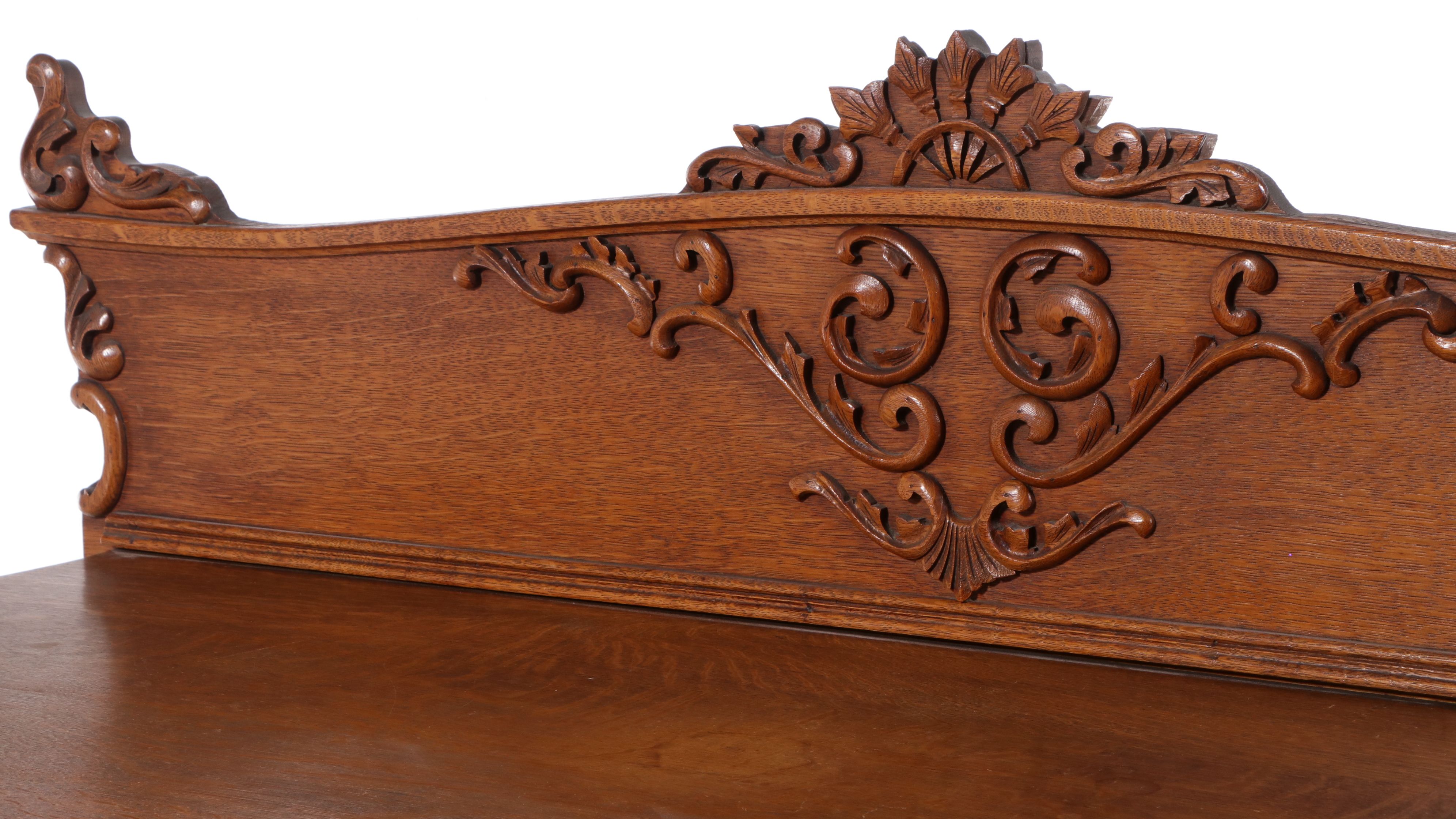 Late Victorian Oak Buffet, Late 19th/Early 20th Century