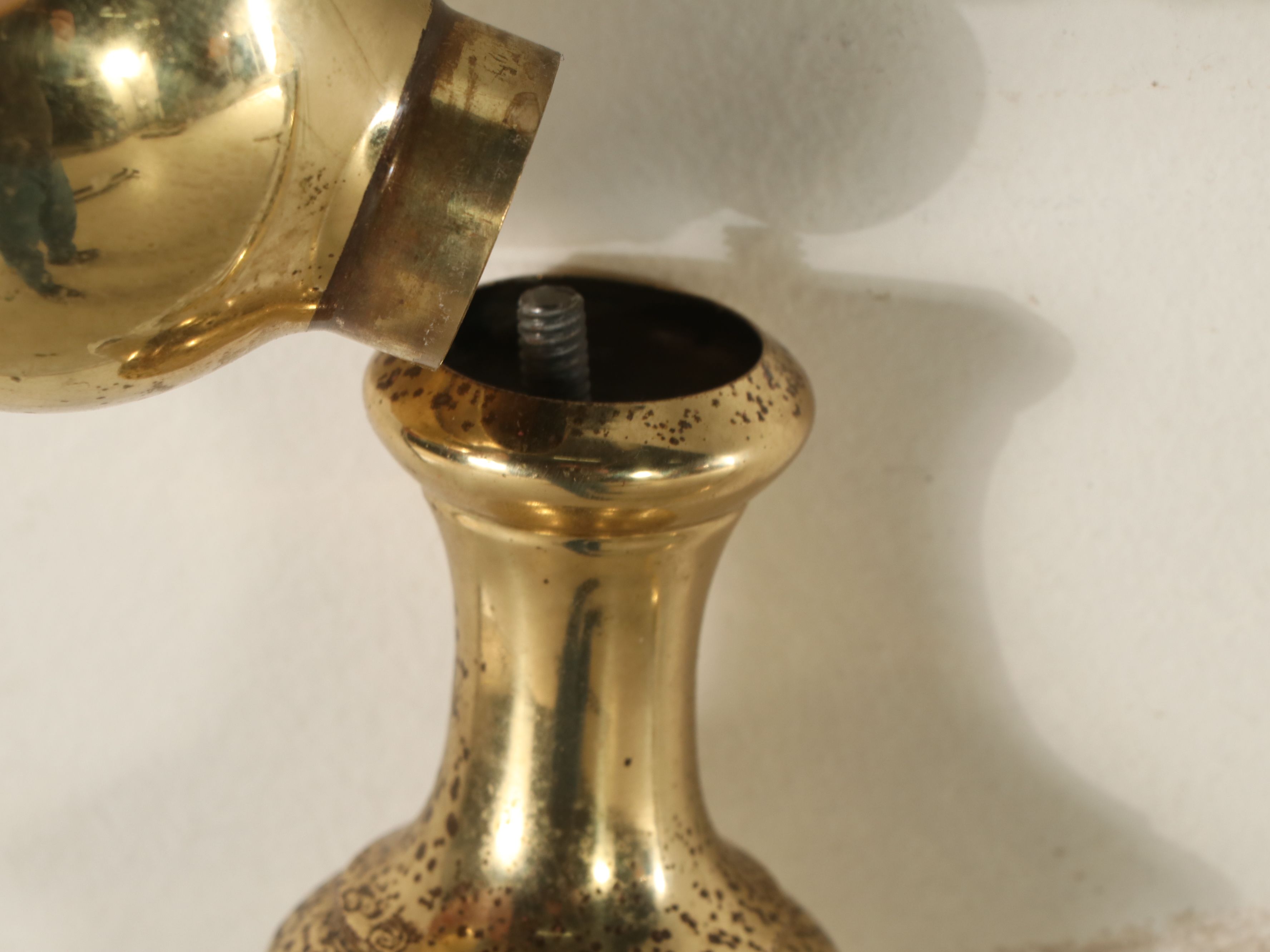 Dresher Victorian Style Parcel-Painted Metal Queen Size Bed Frame