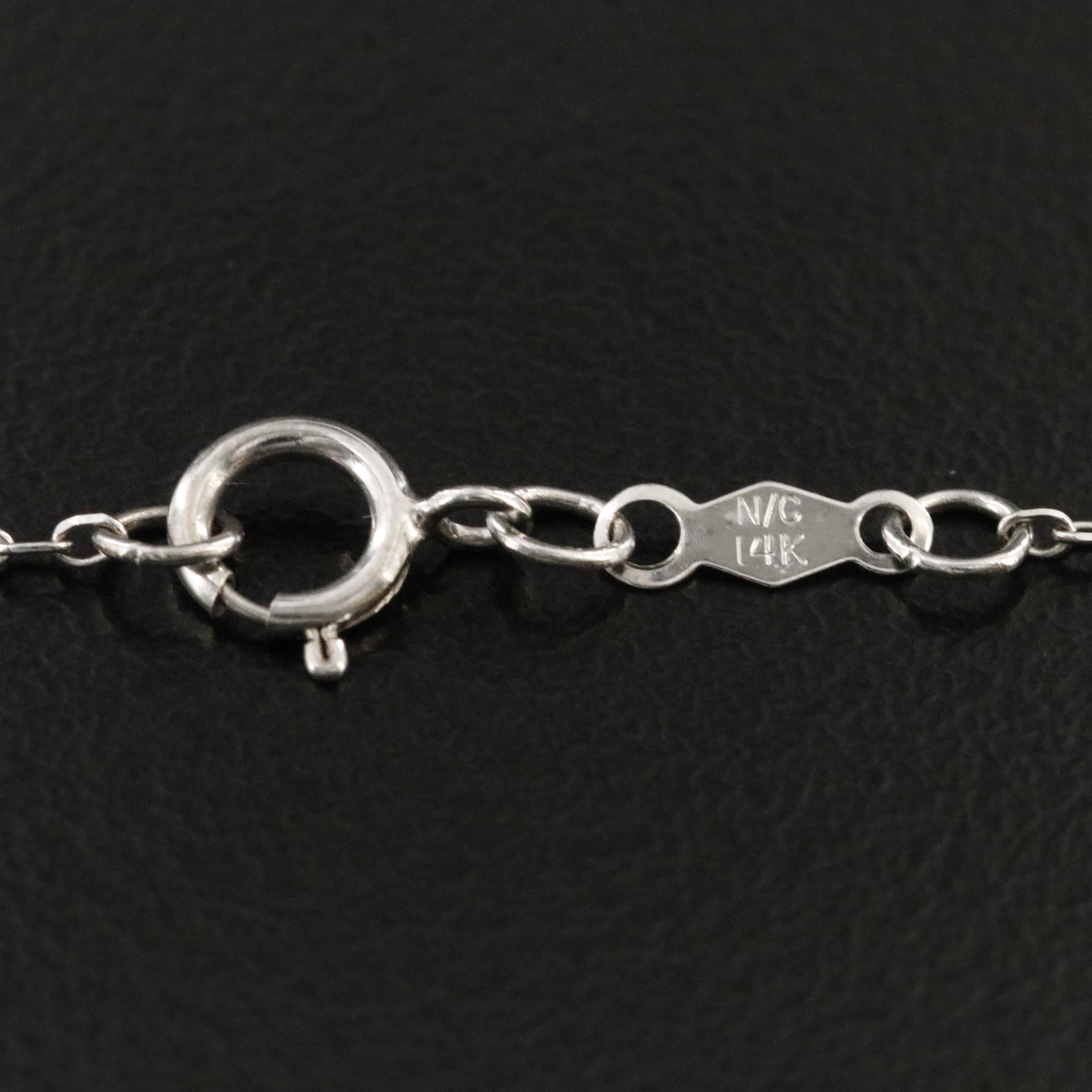 14K 1.00 CTW Lab Grown Diamond Heart Necklace