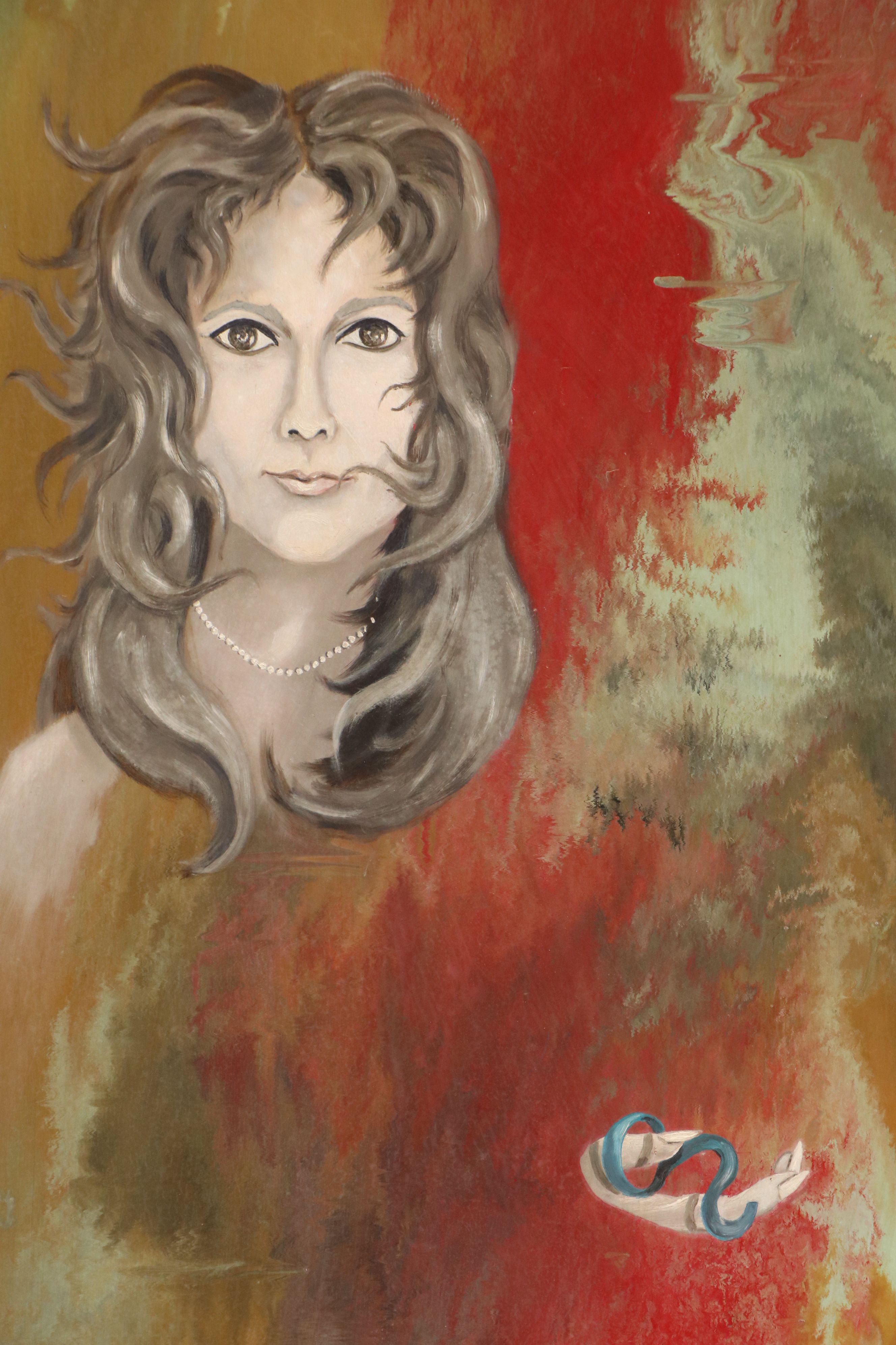 Sergio Zvani Oil Painting "Carmen Alicia Guerra Villarreal," 1979