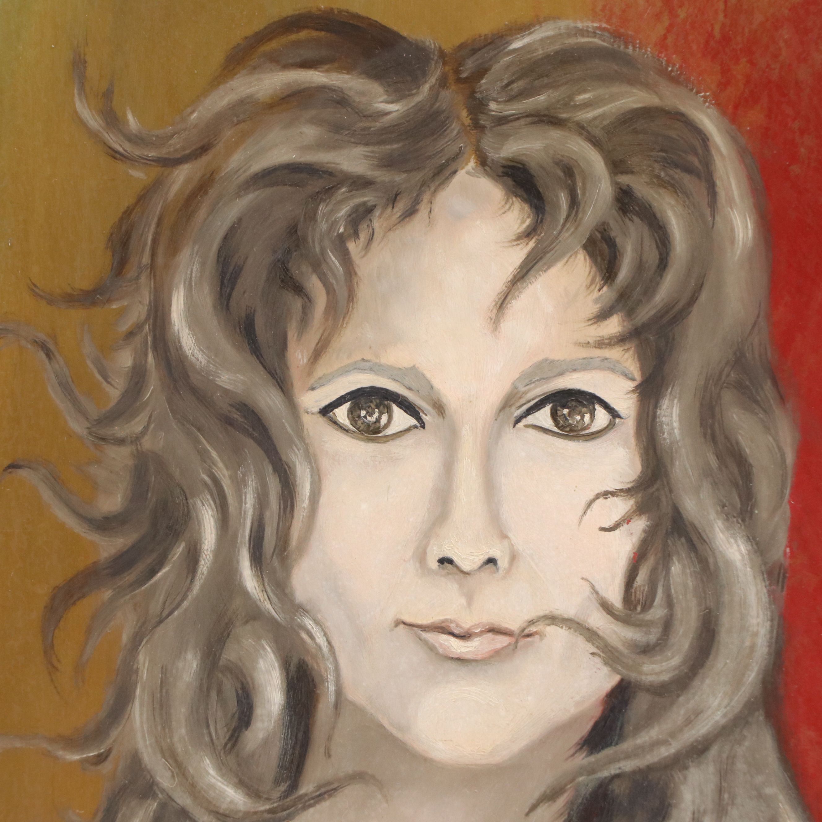 Sergio Zvani Oil Painting "Carmen Alicia Guerra Villarreal," 1979